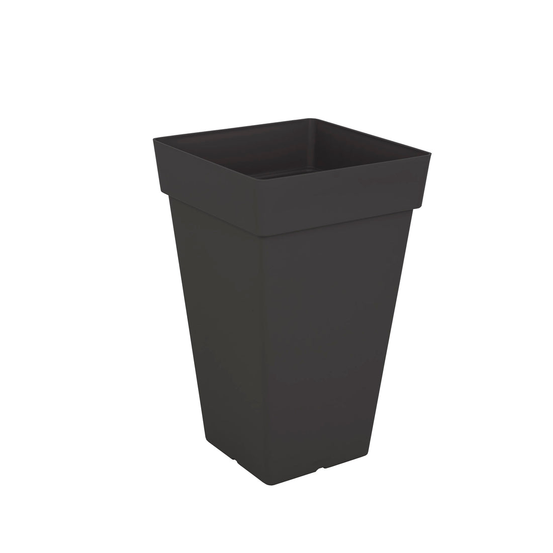 Vaso Capri Quadrado Alto 65 cm Antracite