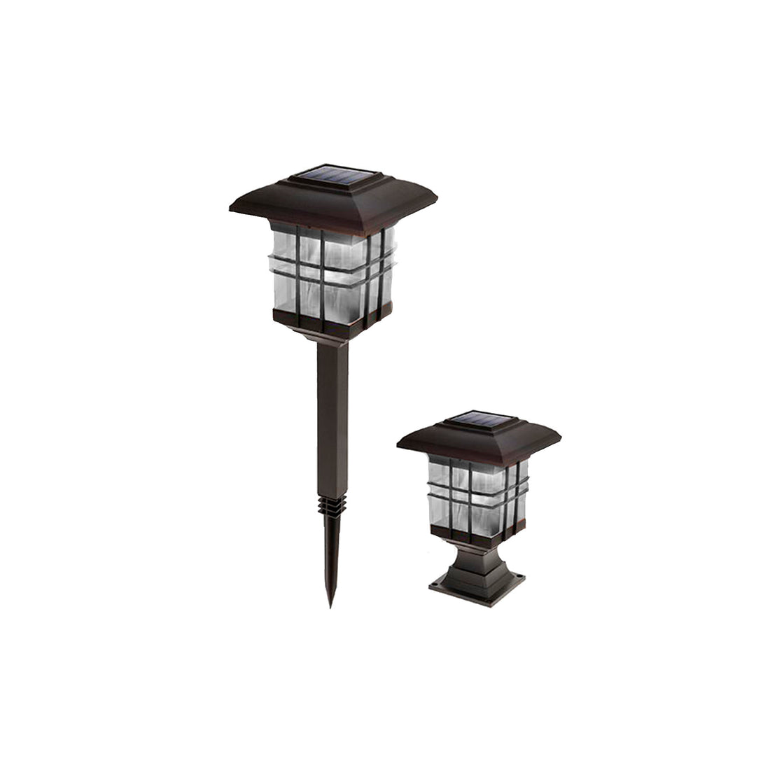 Lámpara solar de jardín con efecto de fuego