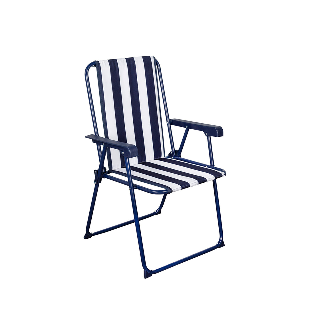 Cadeira Dobrável Riscas Azul/Branca