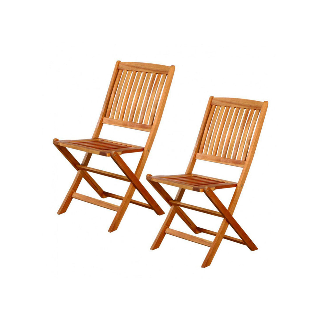 Conjunto 2 Sillas de Jardín de Madera