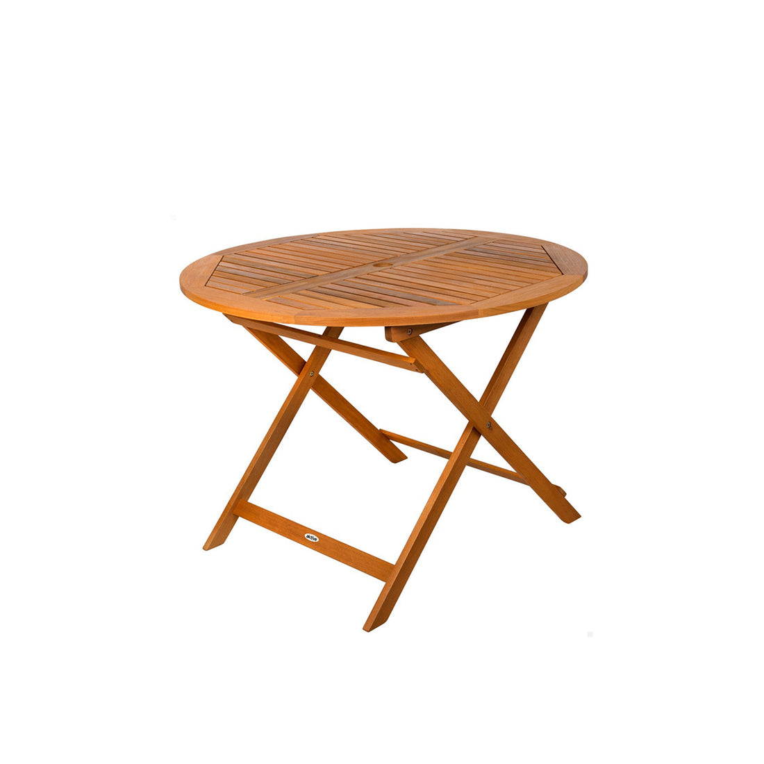 Mesa Redonda Plegable de Madera 100 cm