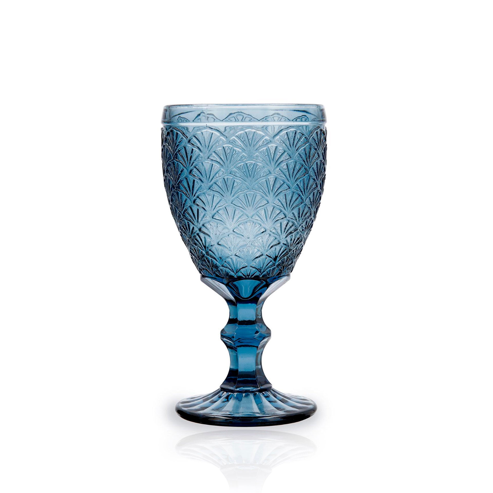 Copo com Pé Vidro Azul Blue Moon 30 cl