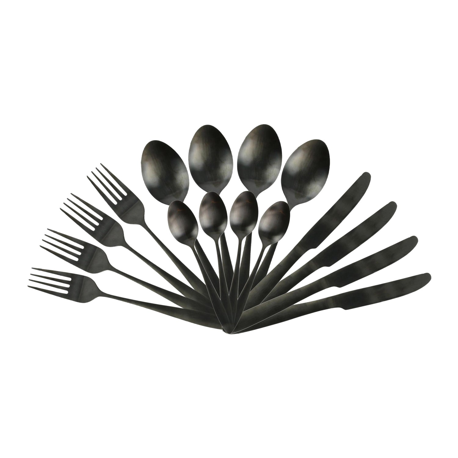 Cubiertos 16 Cubiertos Negros
