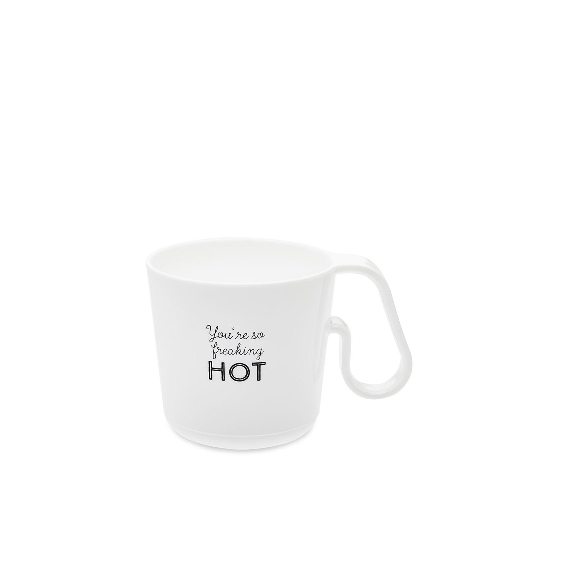 Caneca Plástica Branca So Freaking HOT