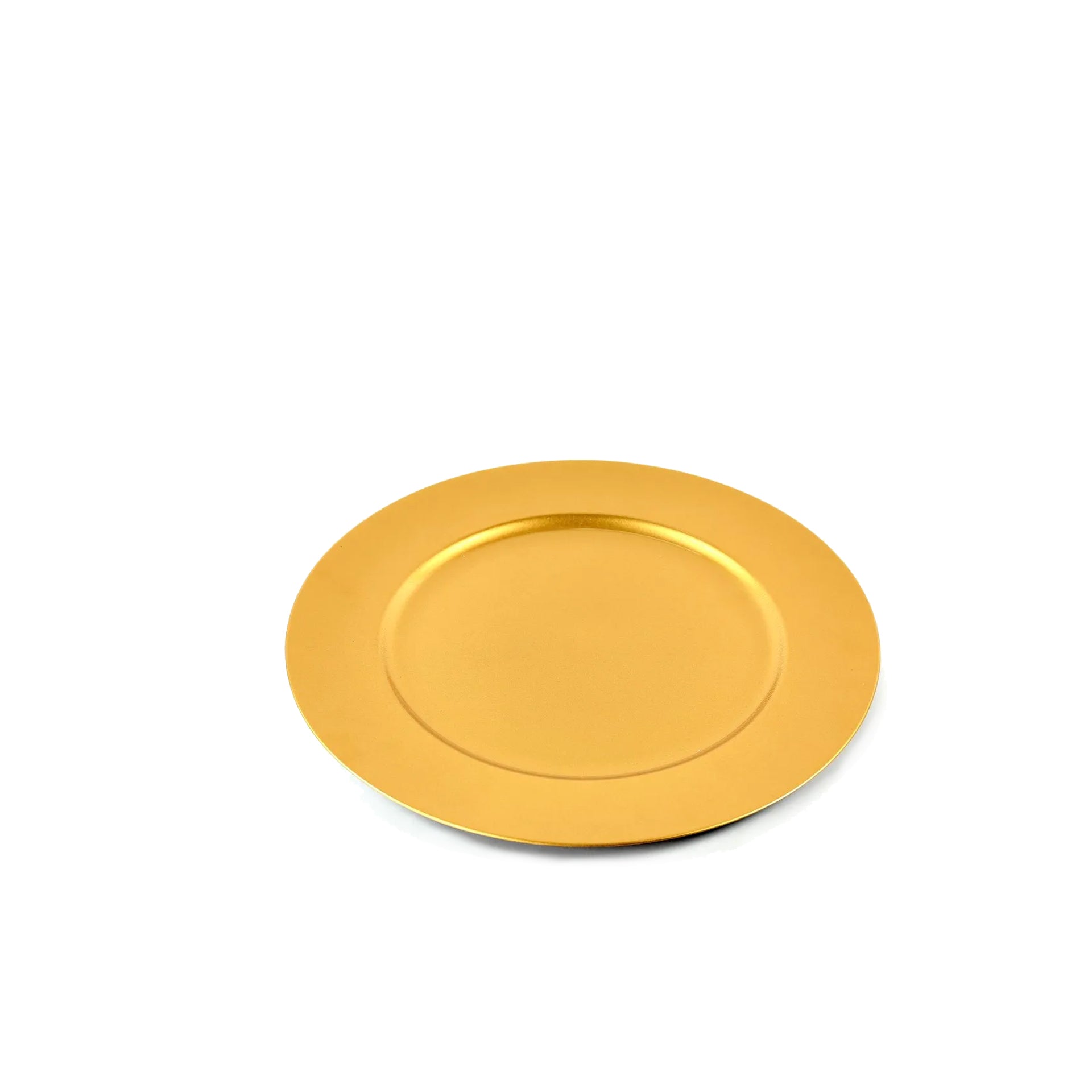 Prato Marcador Plástico Dourado