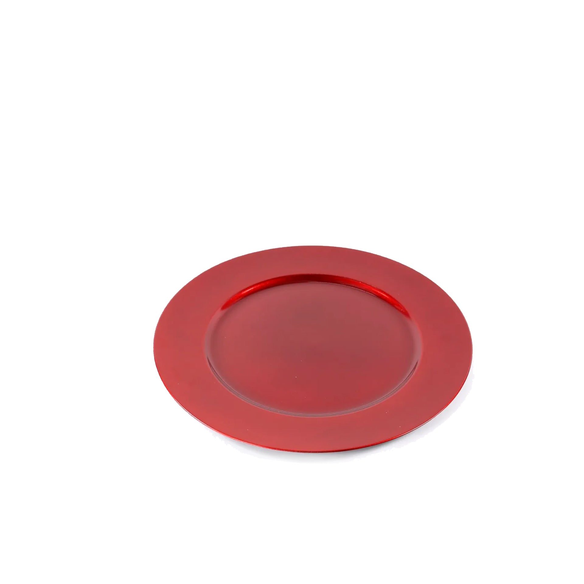 Prato Marcador Plástico Vermelho