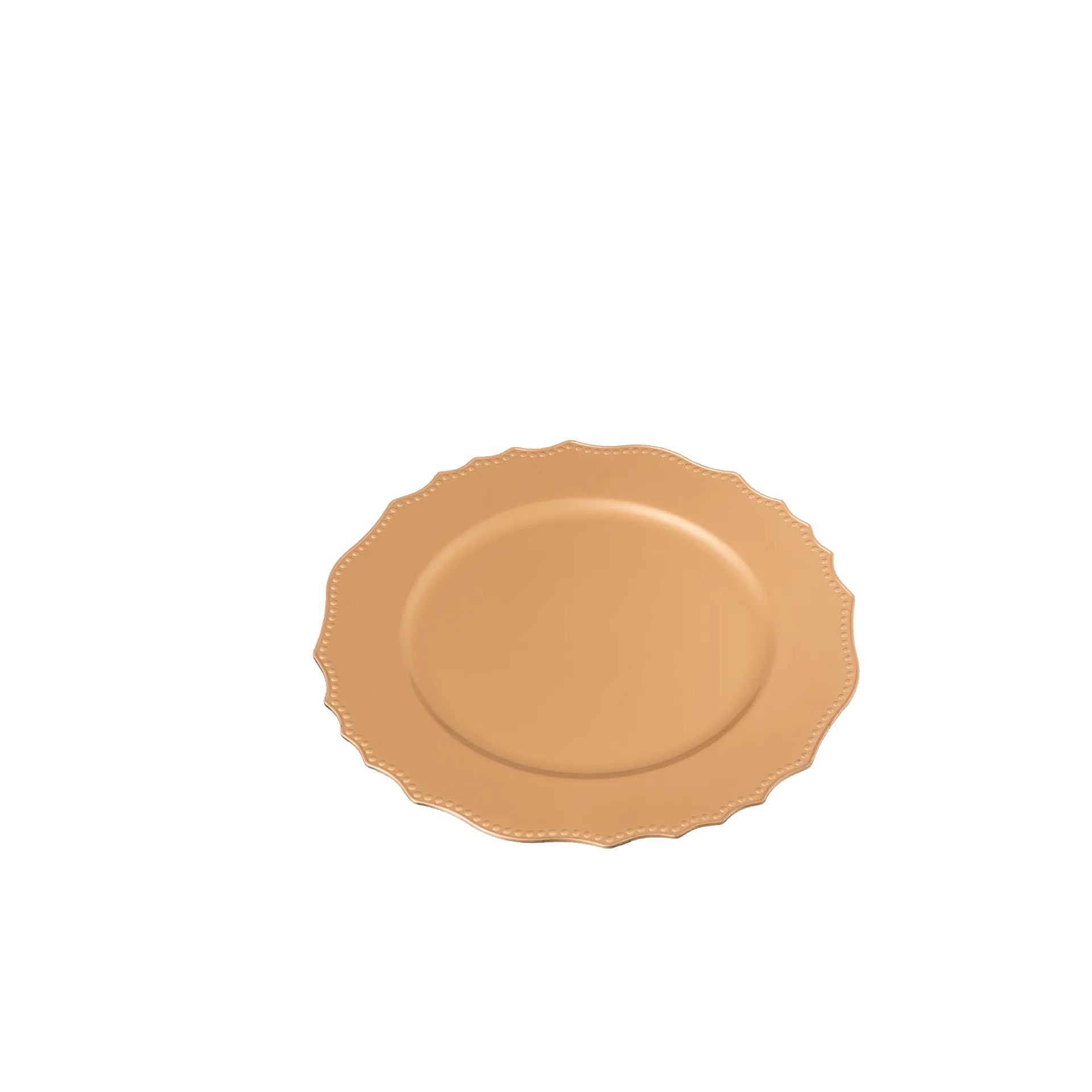 Prato Marcador Plástico Dourado