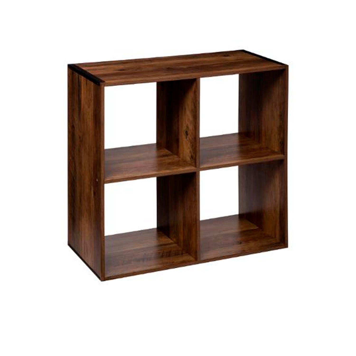 Librería 4 Cubos Color Madera Oscura