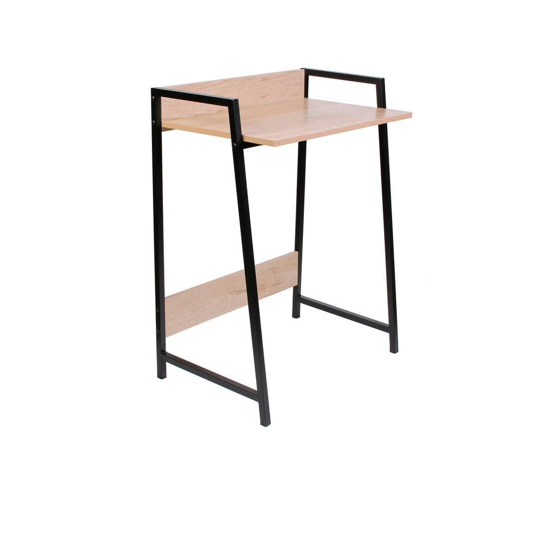 Escritorio Gemini con patas de metal negro