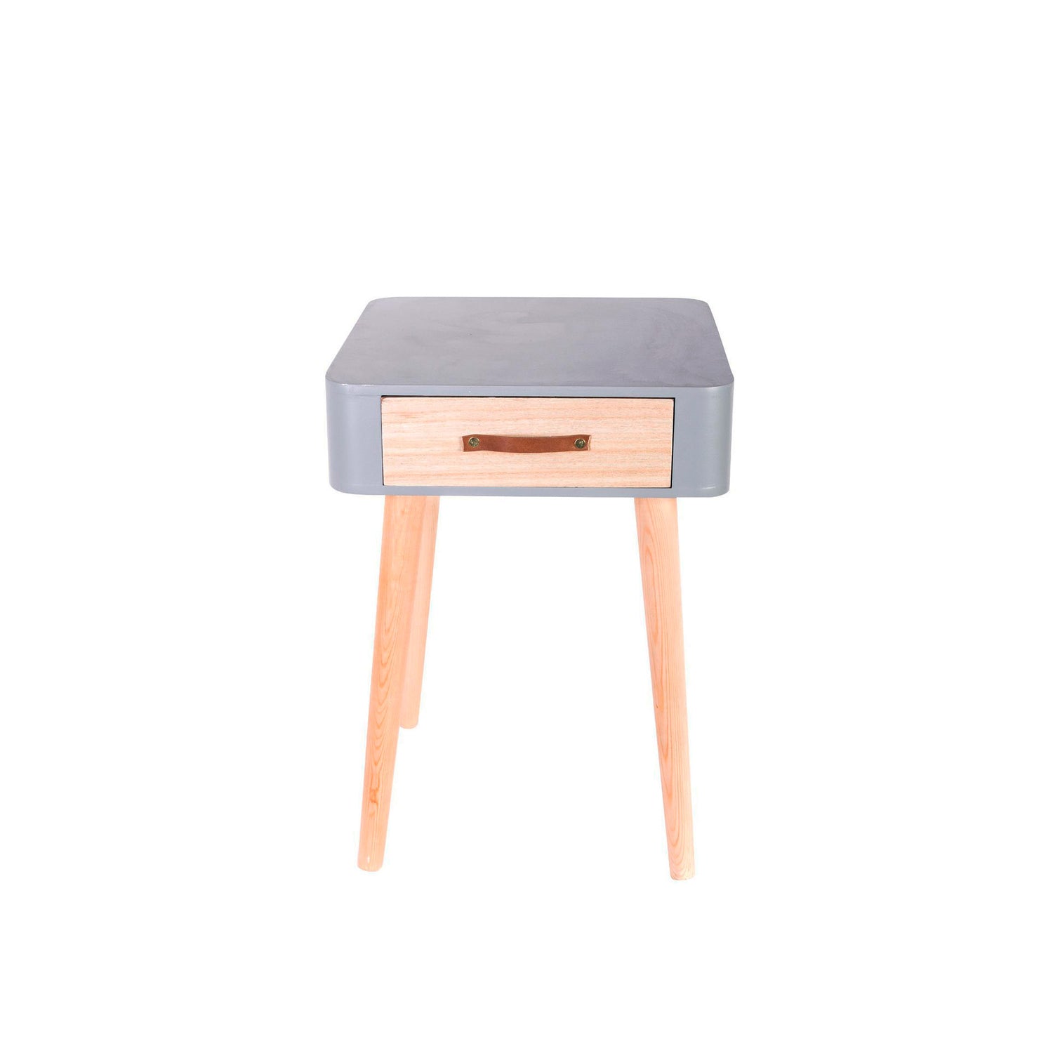 Mesa de Cabeceira 1 Gaveta Cinza