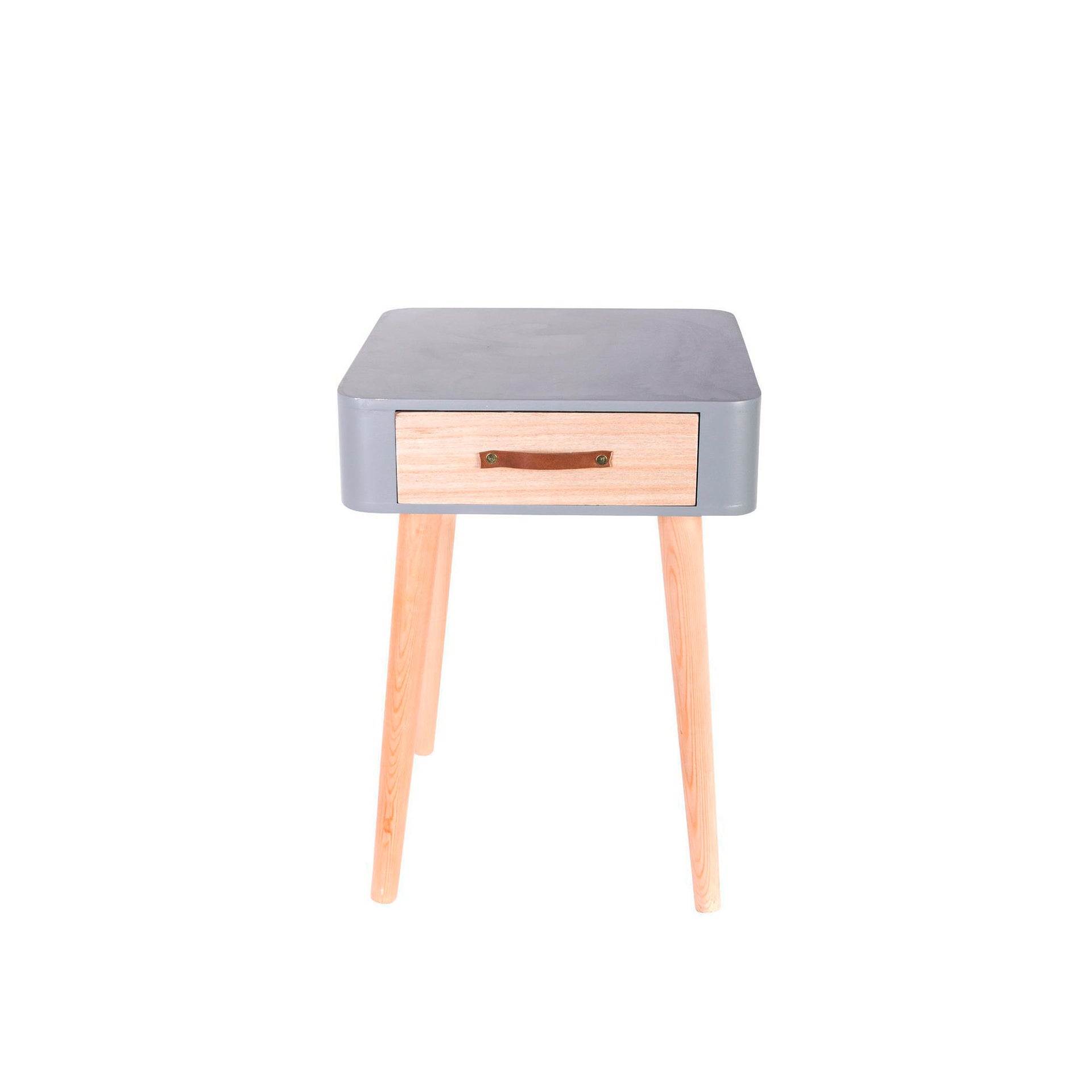 Mesa de Cabeceira 1 Gaveta Cinza