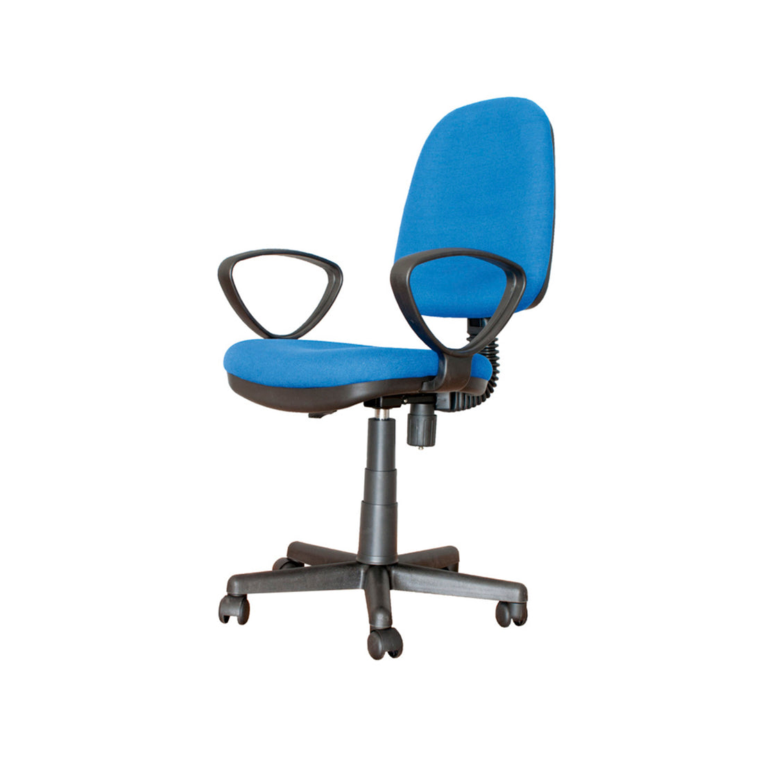 Silla Oficina con Reposabrazos Plus Azul con Ruedas