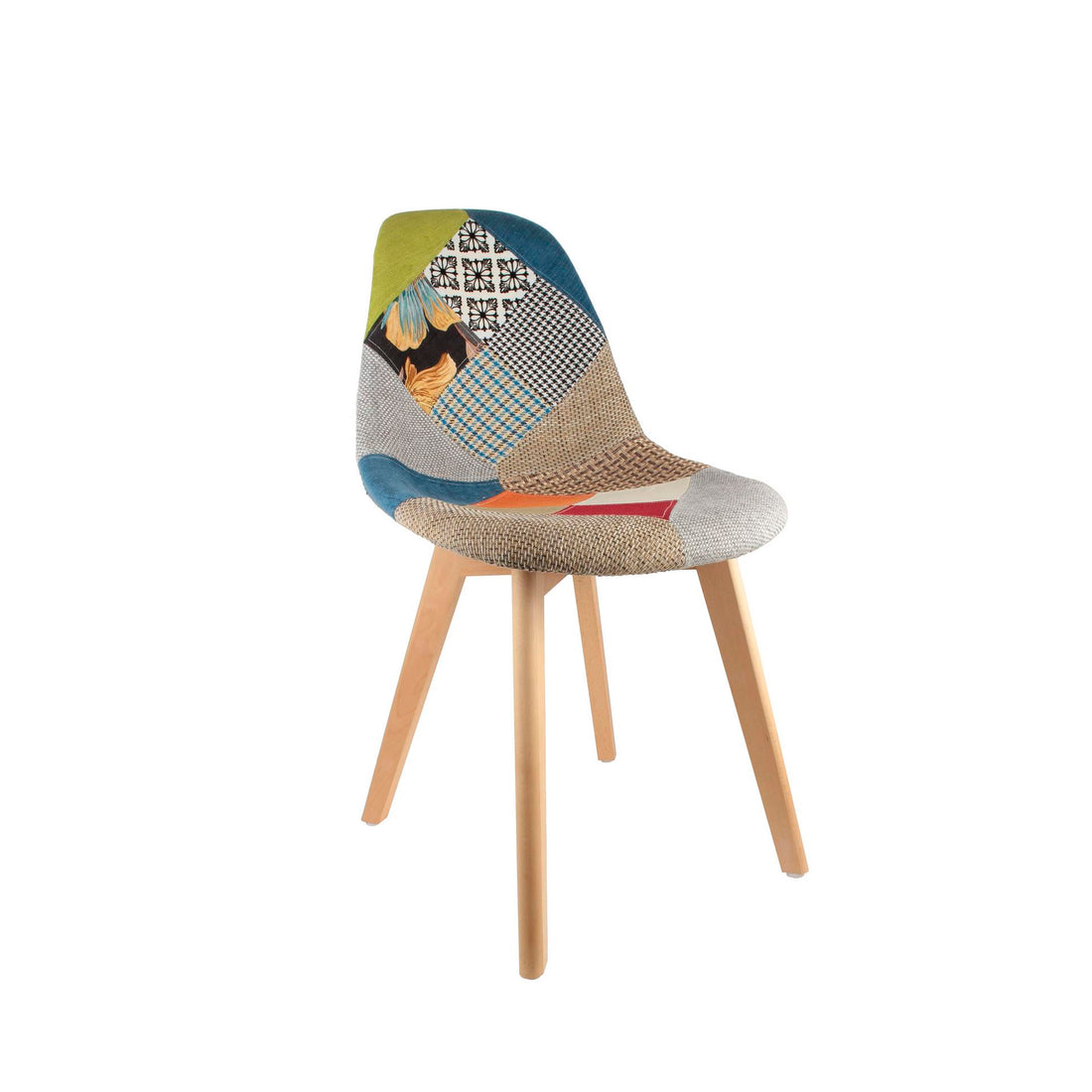 Cadeira Escandinava Patchwork