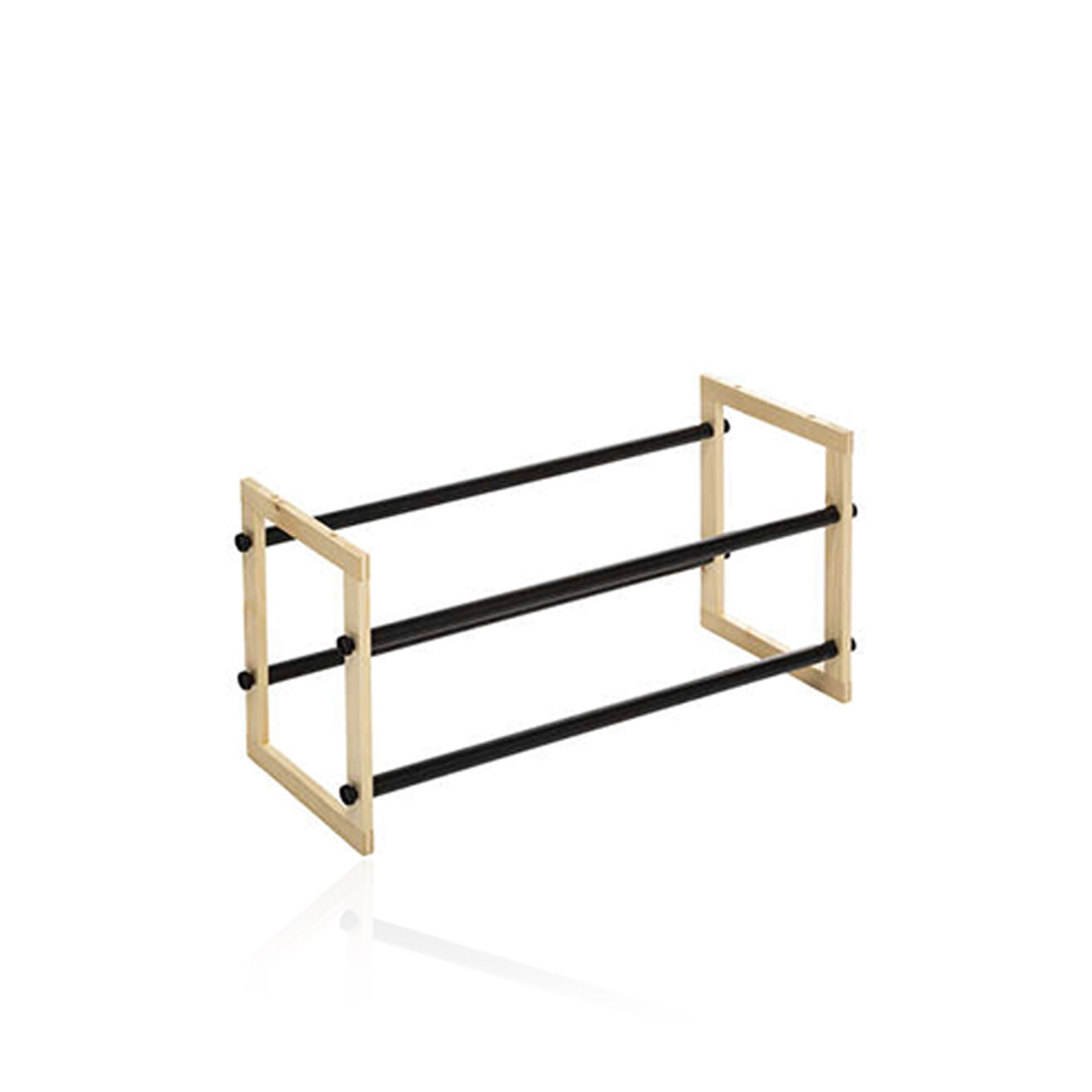 Sapateira Extensível em Bambu e Metal
