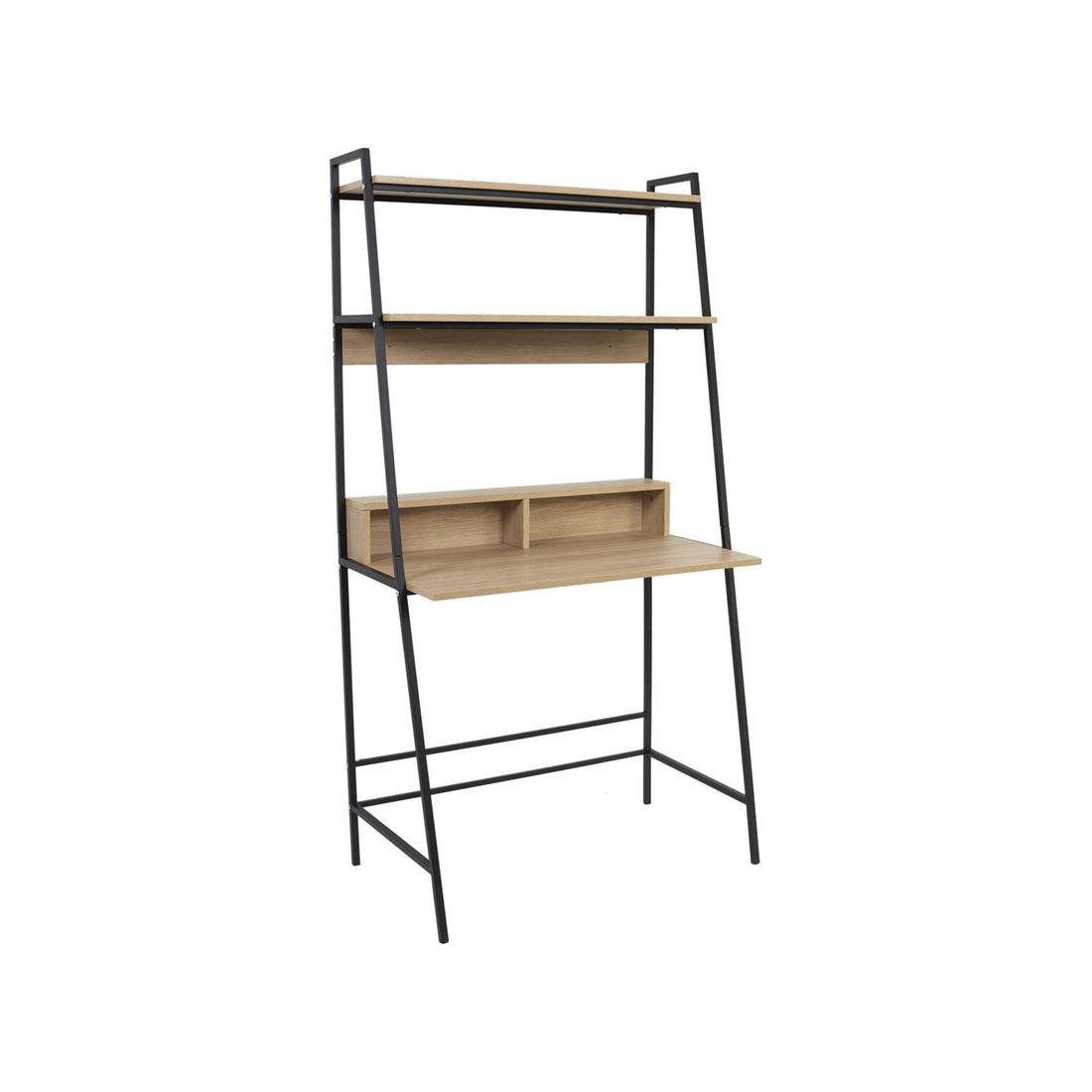 Secretária com Estante Preto