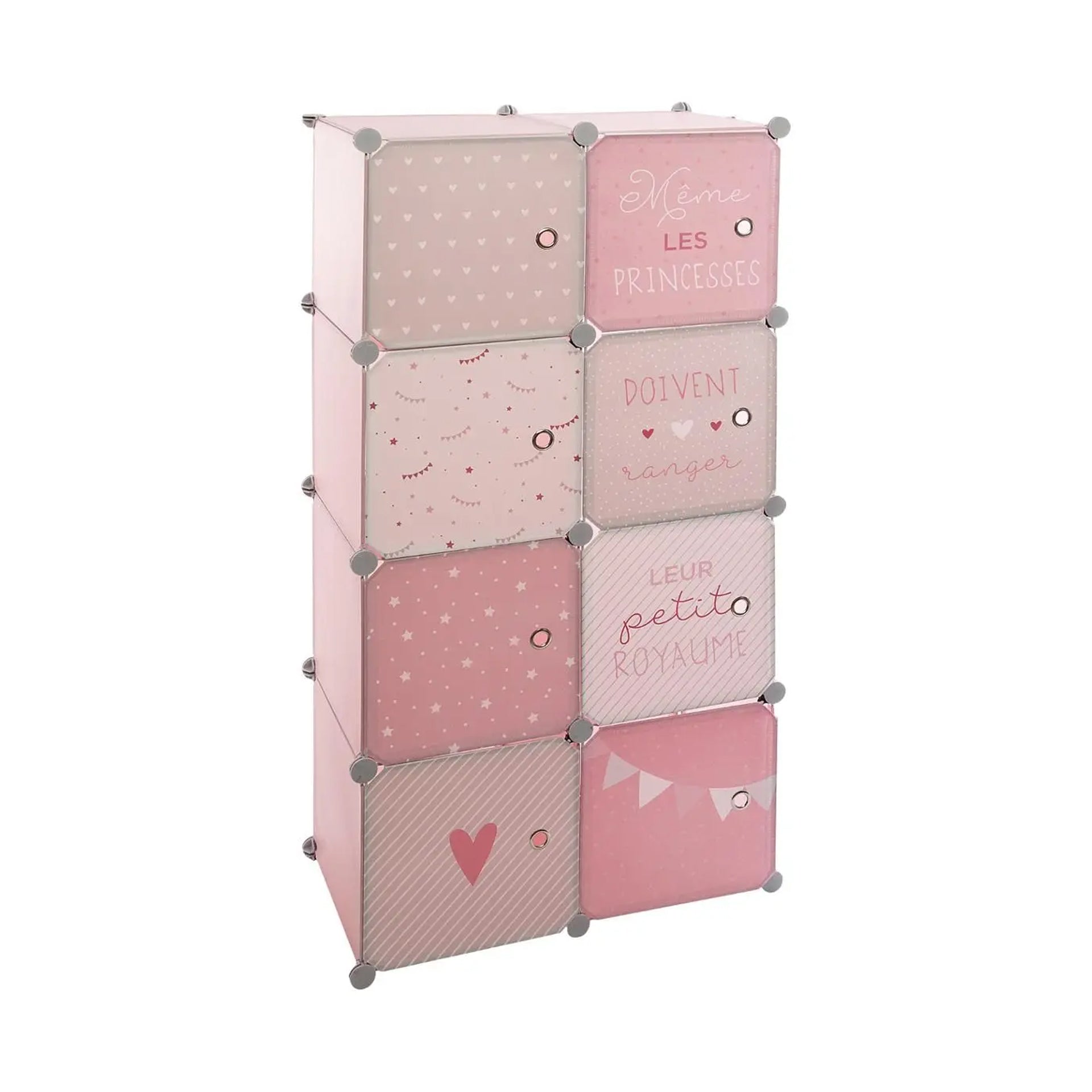 Armário Infantil com Arrumação Rosa