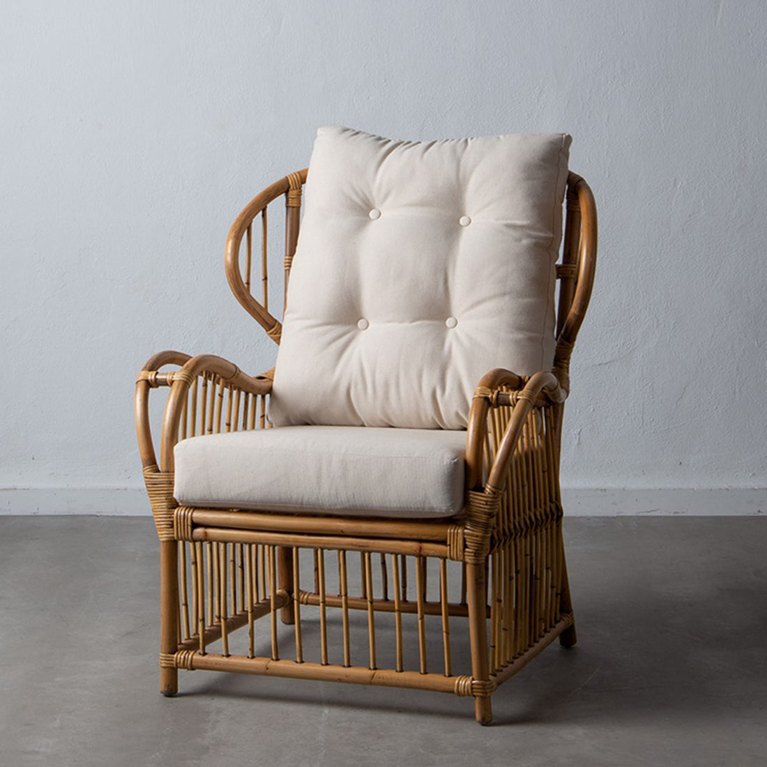 Poltrona Rattan com Almofada