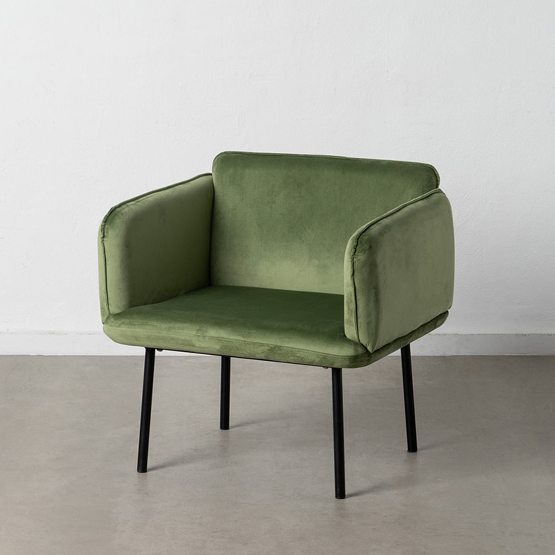 Poltrona Veludo Verde Claro