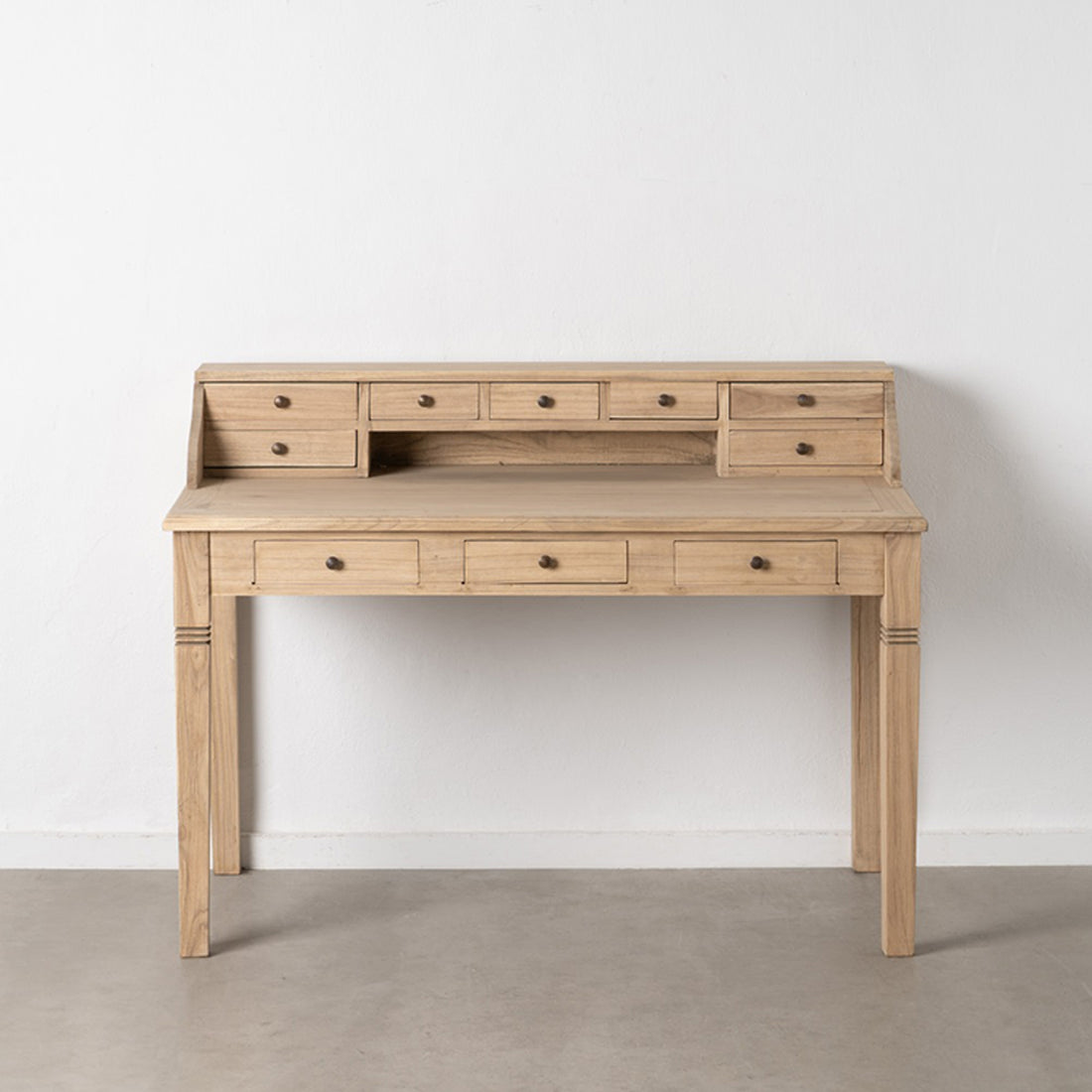 Secretária em Madeira Natural Mindi