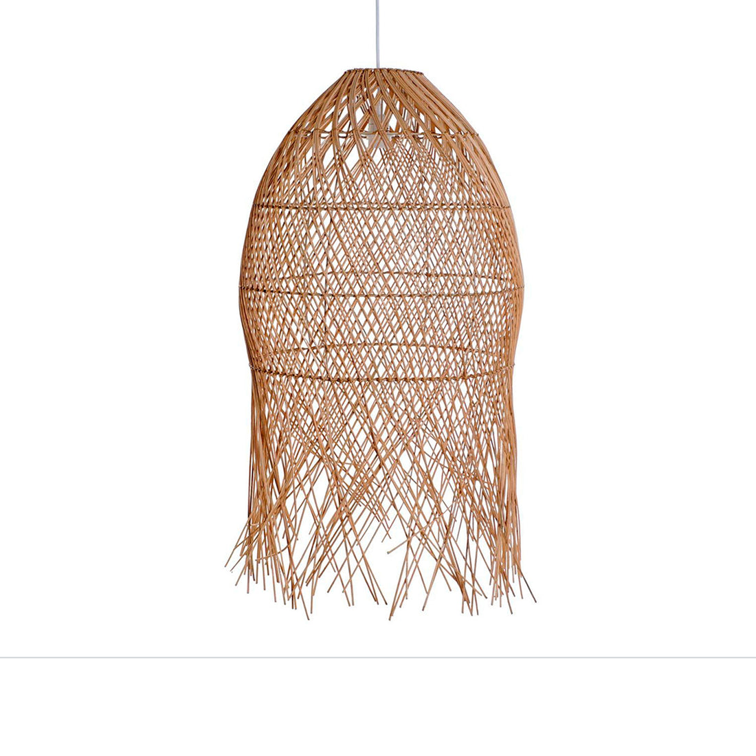 Lámpara de techo de ratán natural