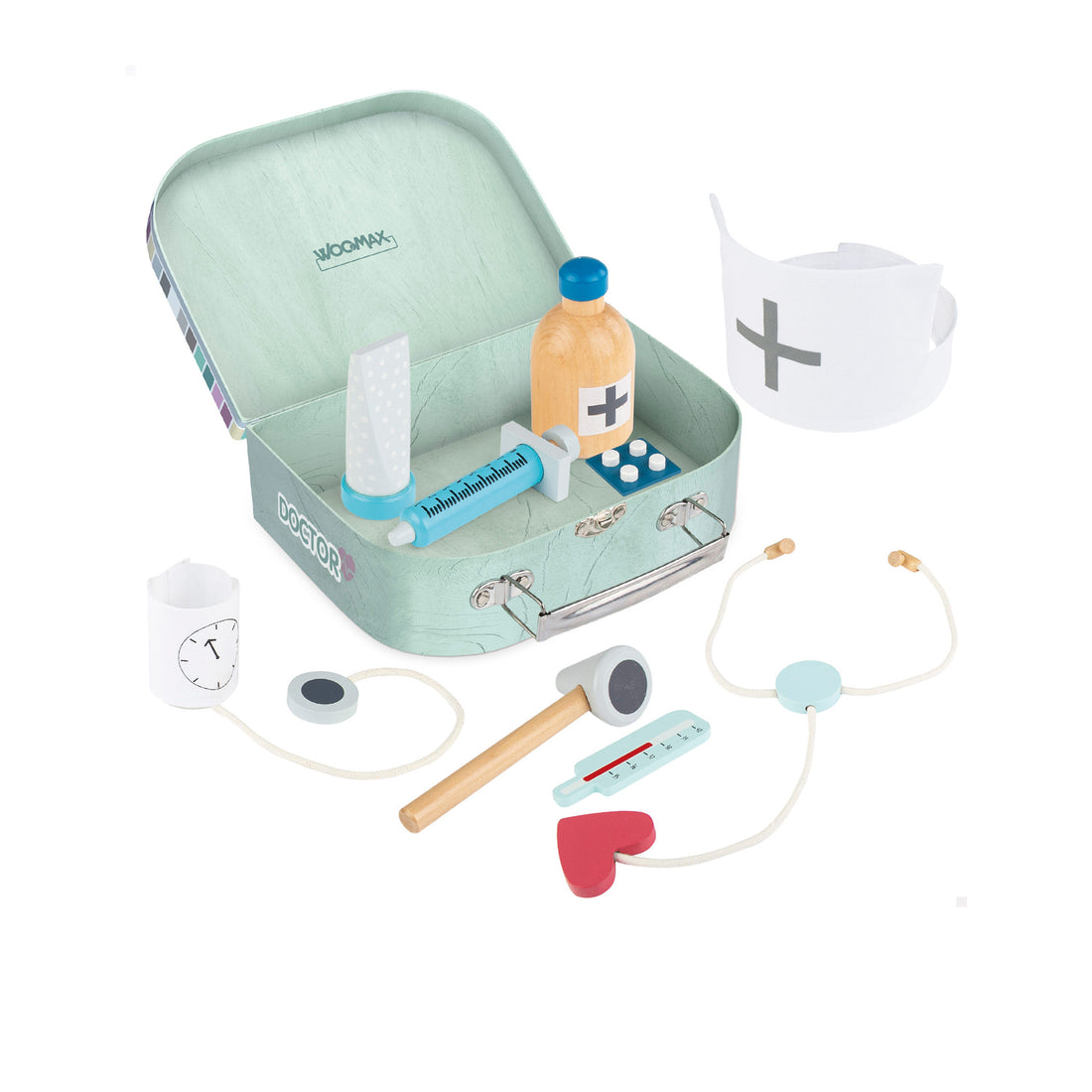 Conjunto médico de madera