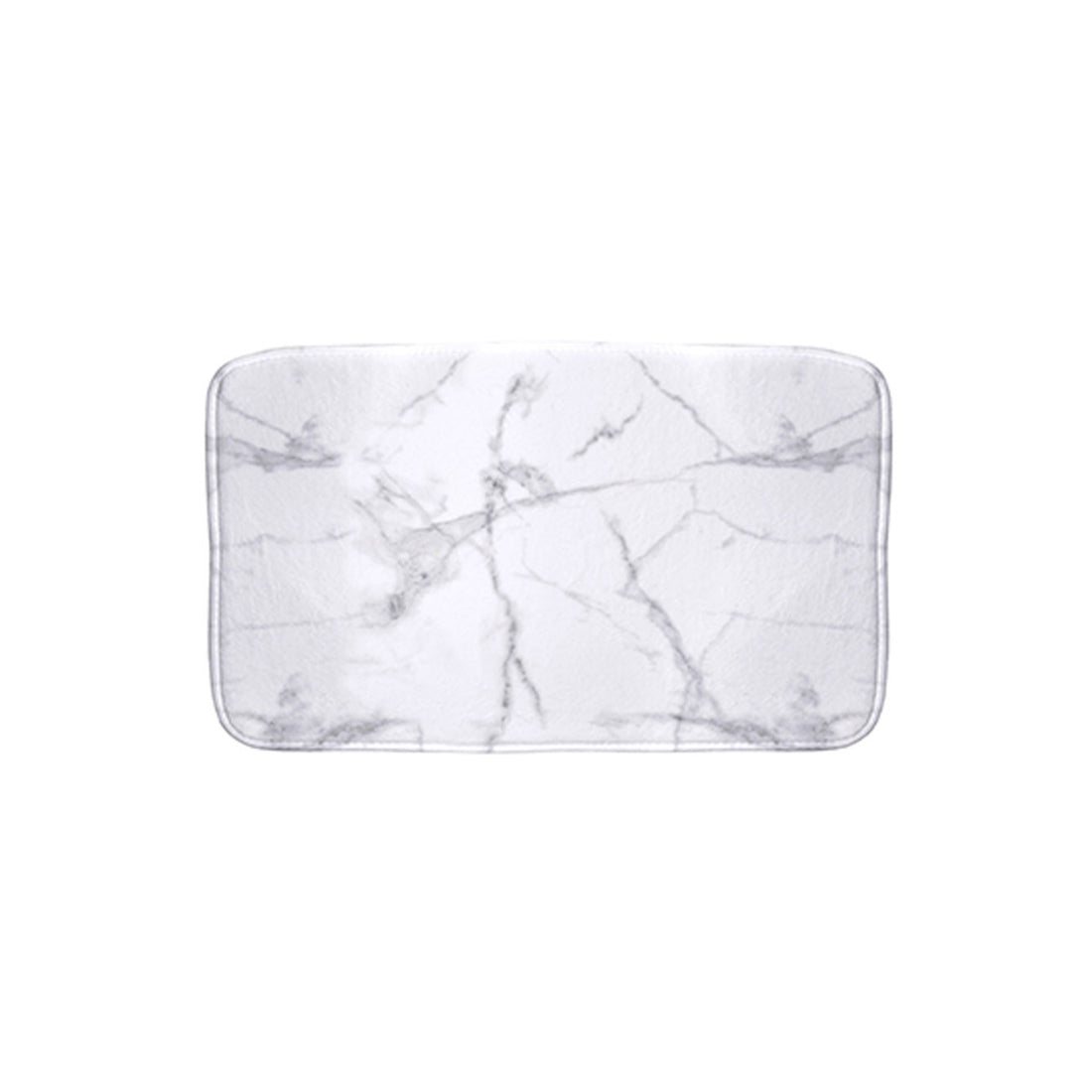 Alfombra de salida de baño de mármol con estampado de microfibra