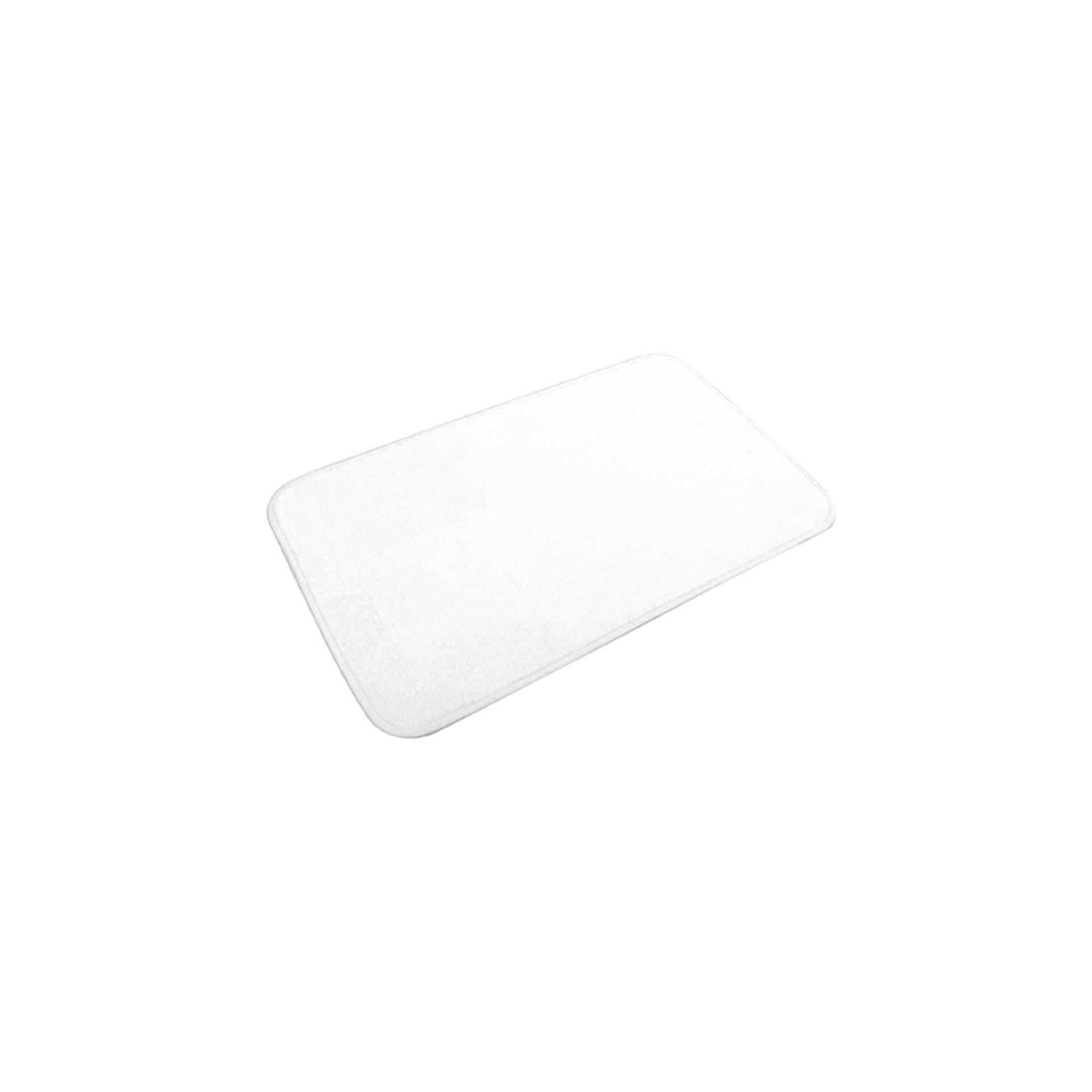 Tapete Saída Banho Microfibra Lisa Vitamine Branco