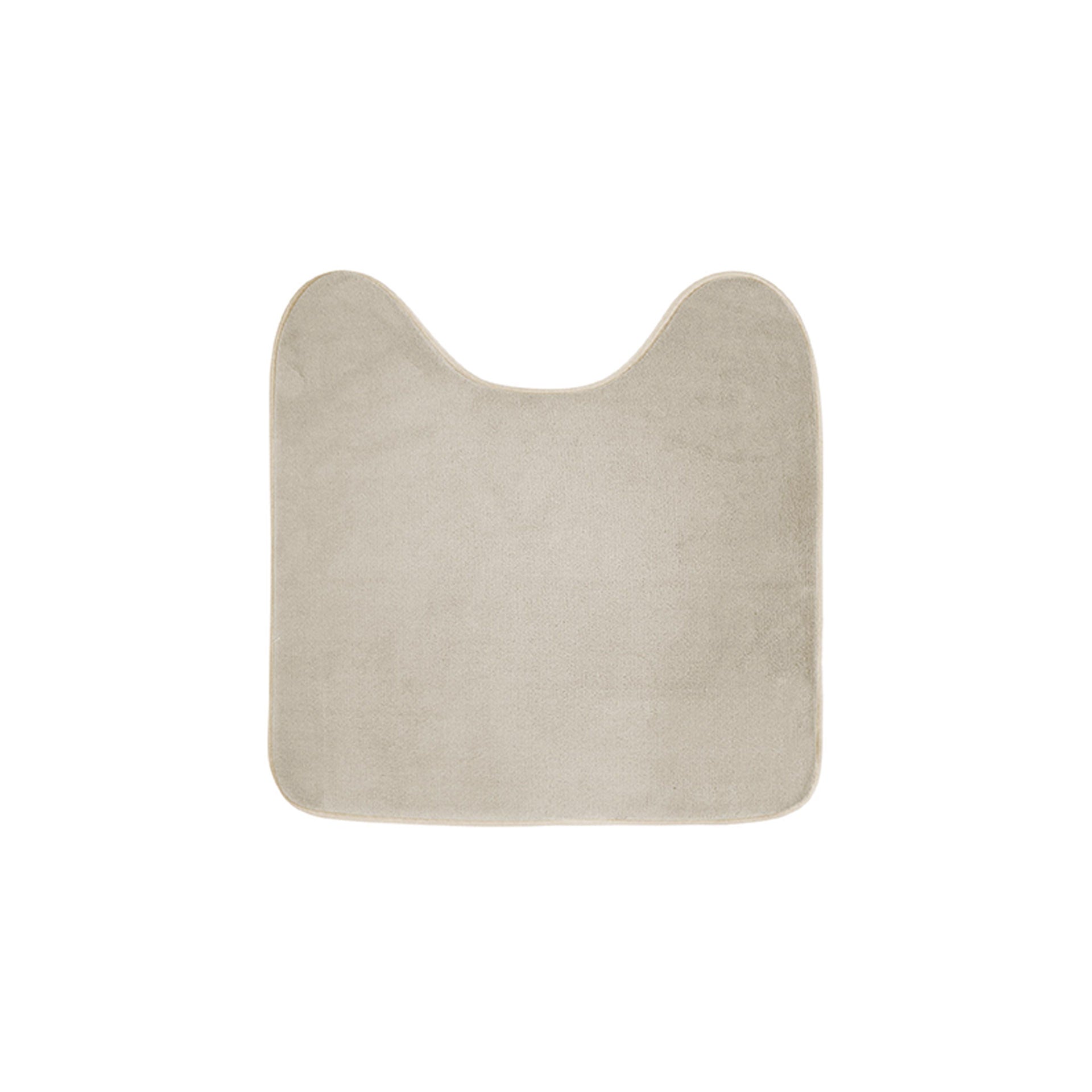 Tapete Contorno Sanita Microfibra Lisa Vitamine Taupe