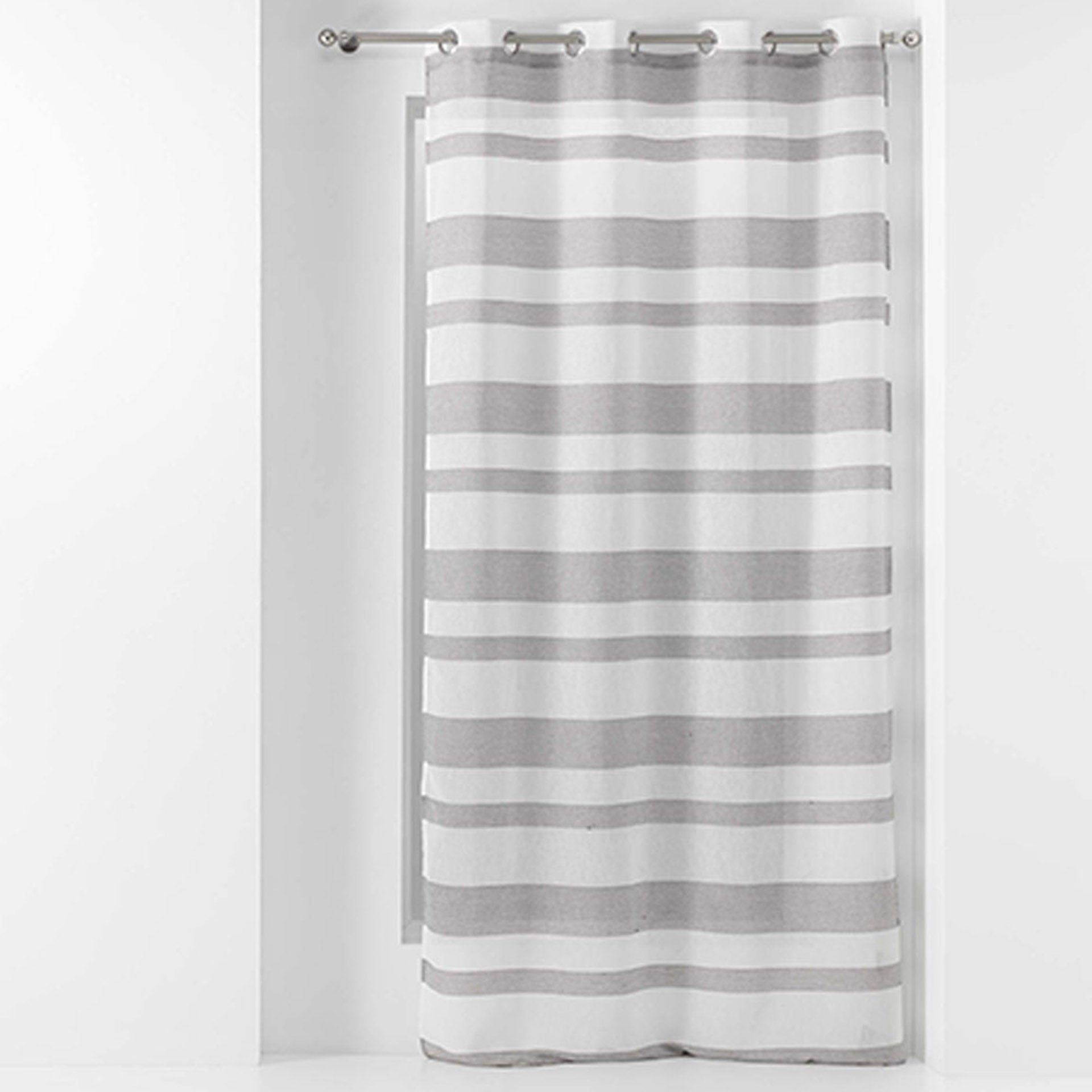 Cortina com Ilhós Tecido Tule Palerma Branco
