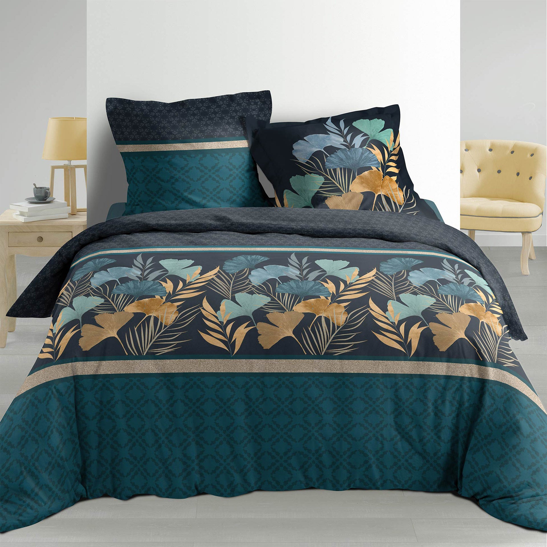 Jogo Cama 3 Peças Percal Estampado Allover Blondy