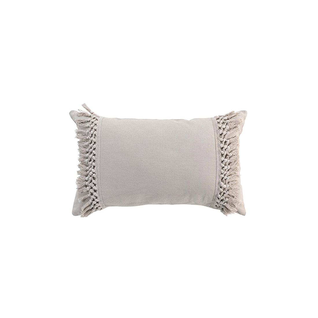 Almofada Capa Removível com Franjas Algodão Salma Linho