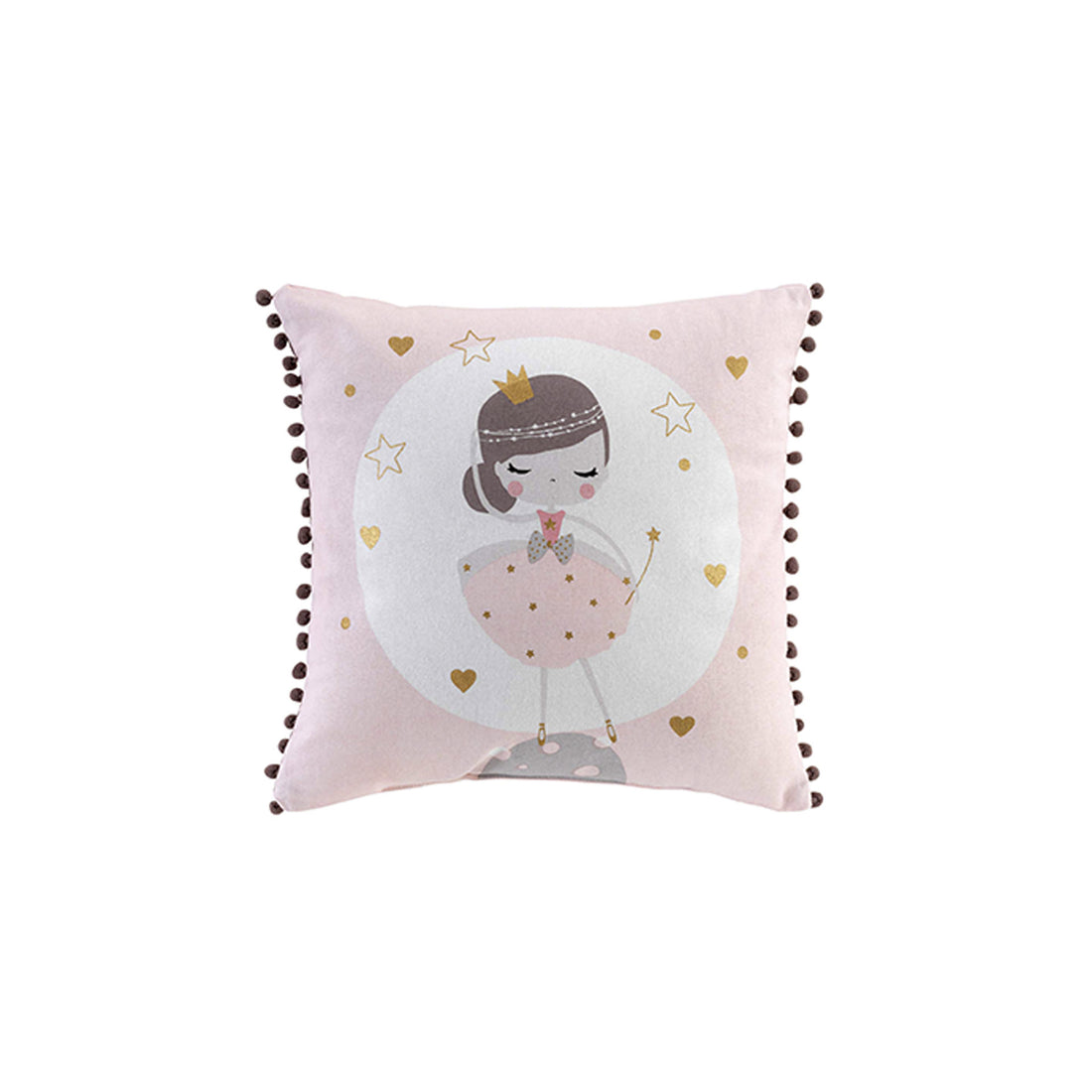 Cojín Funda Desenfundable Algodón Estampado Petite Princesse