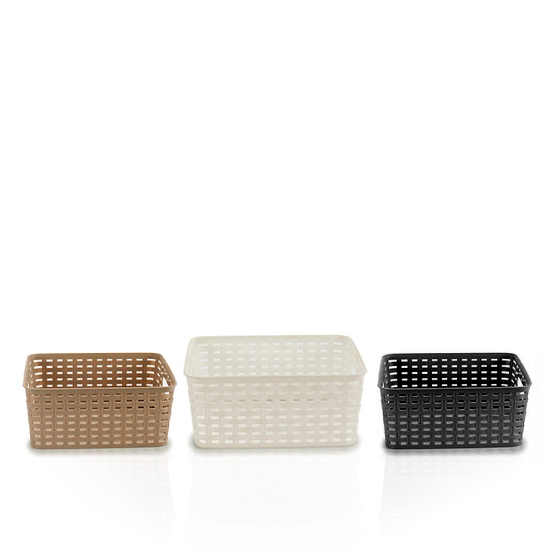 Cesto Rectangular Rattan com Asas