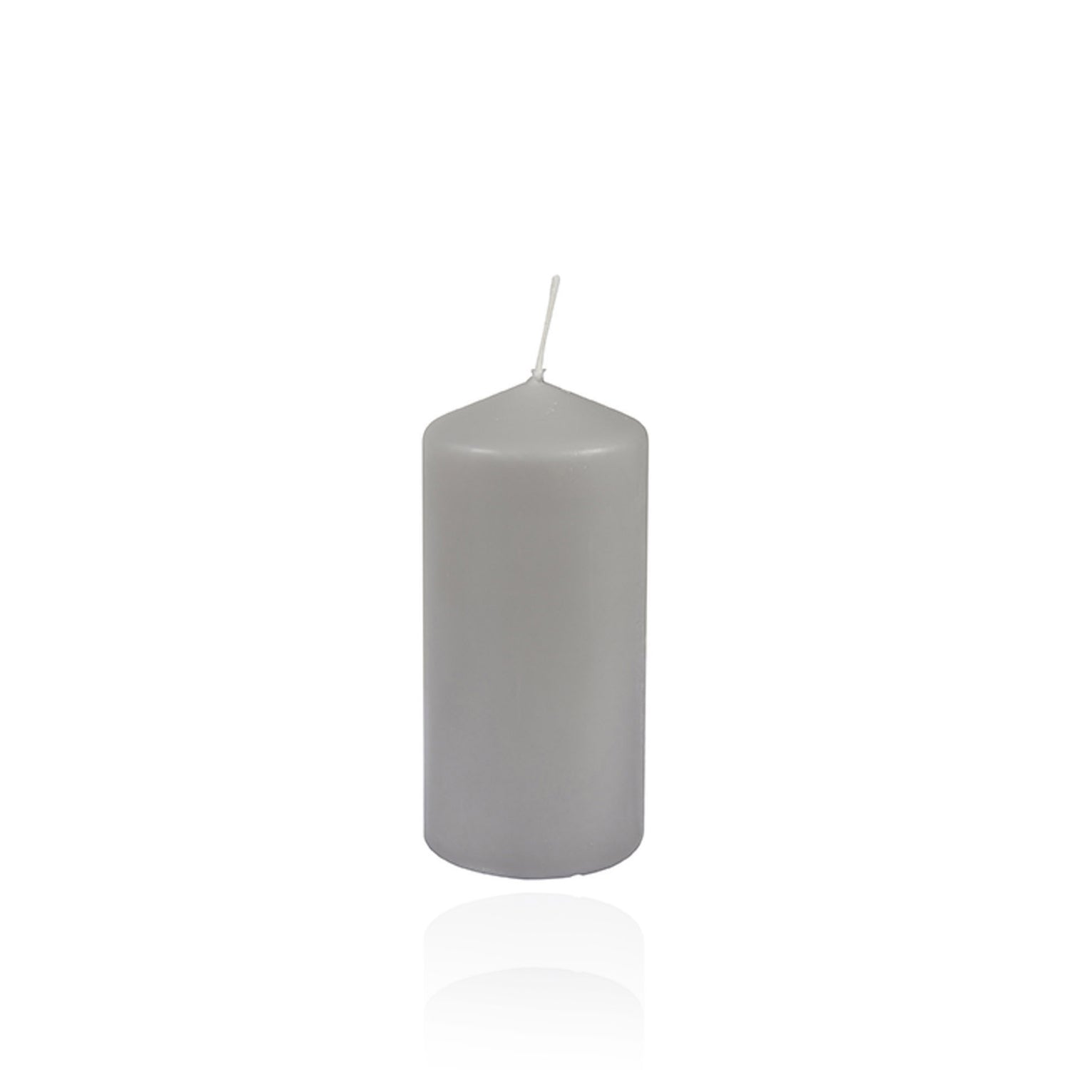 Vela Cilíndrica Fragrância Musk Branco 15 cm