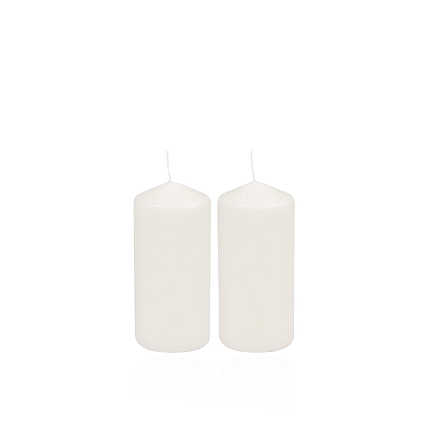 Conjunto 2 Velas Coluna Essentiel Branco 10 cm