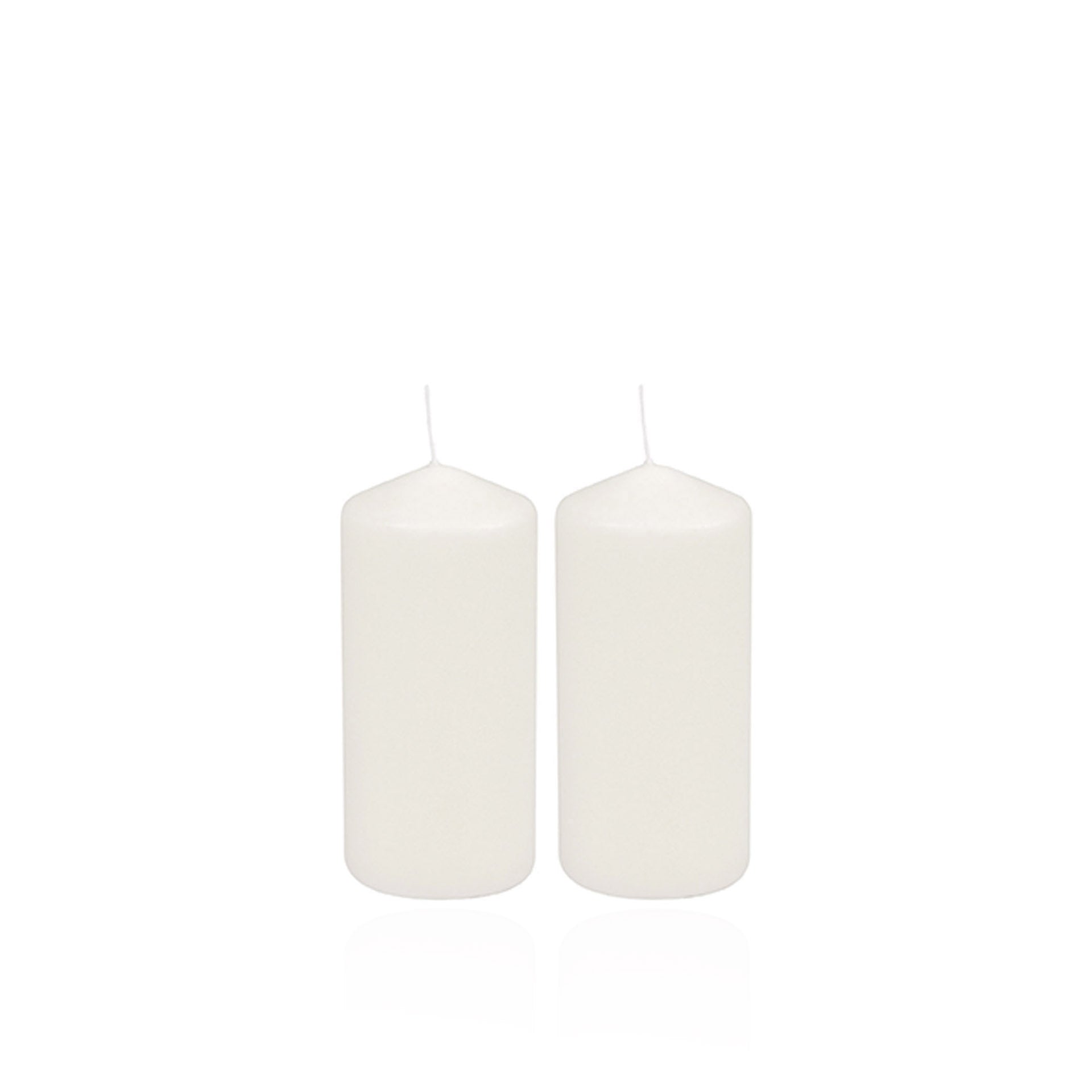 Conjunto 2 Velas Coluna Essentiel Branco 10 cm