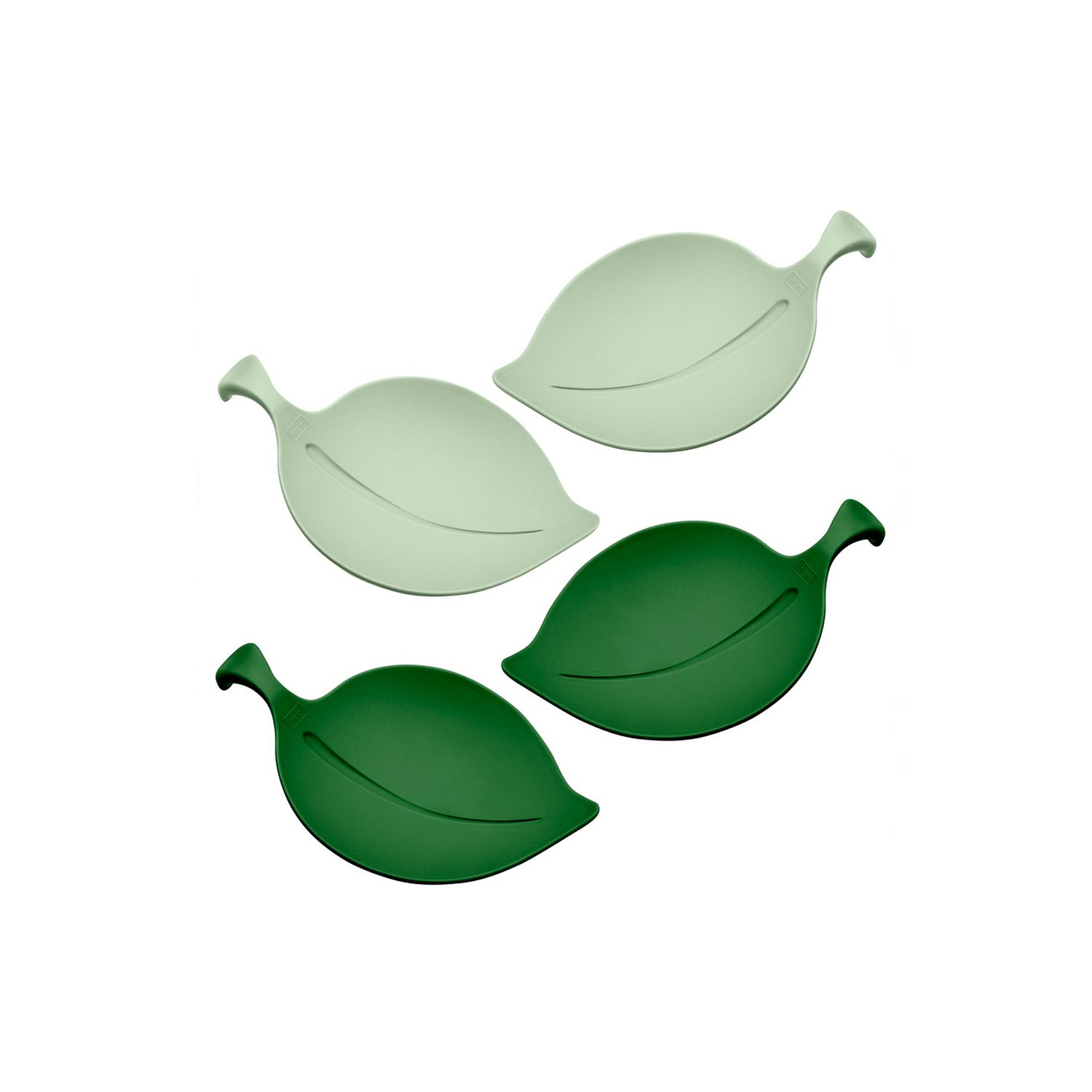 Conjunto 4 taças multi-usos em forma de folha verde Leaf-On