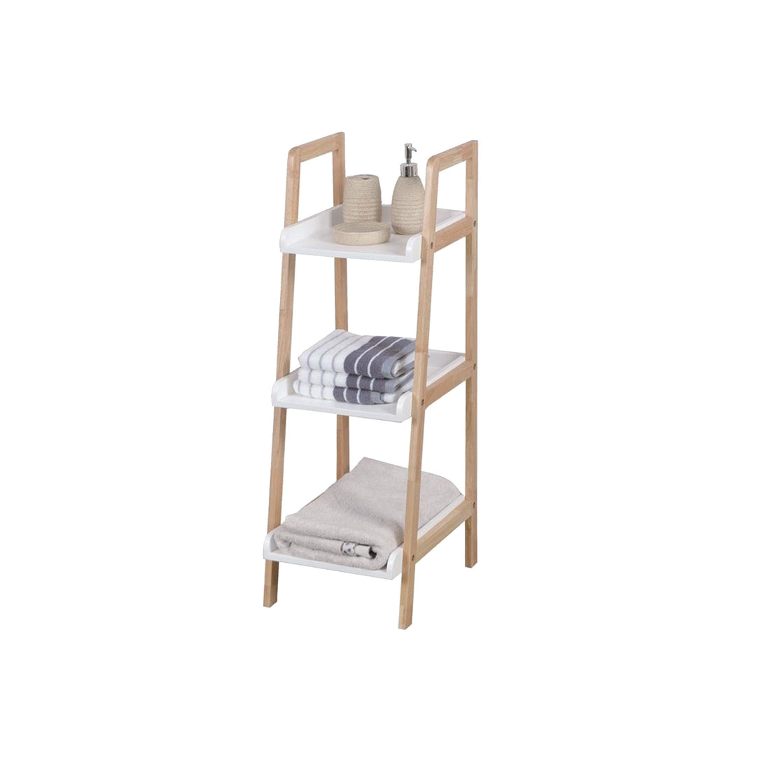 Estantes de baño blancos de 3 estantes
