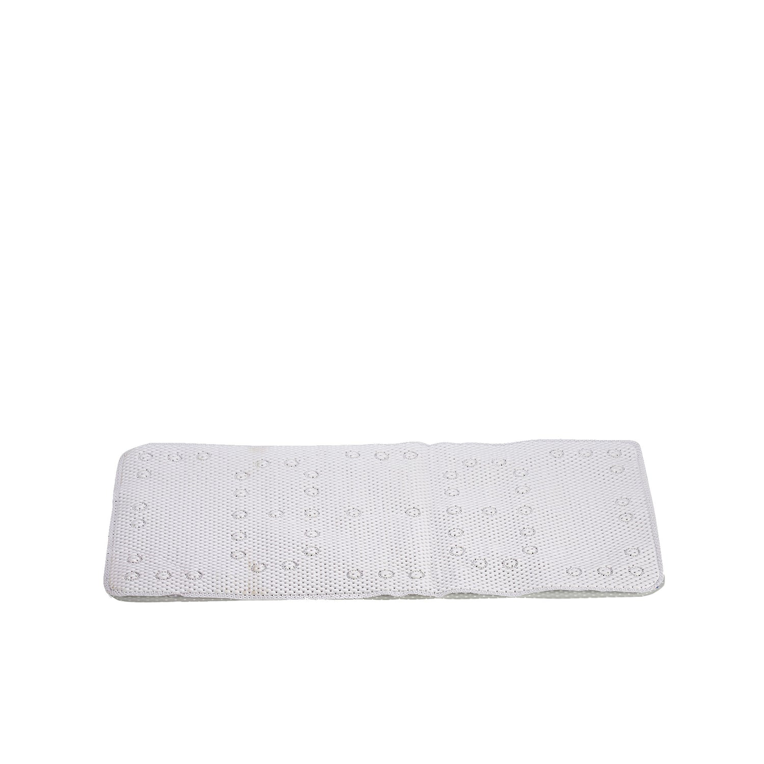 Alfombrilla de baño rectangular blanca