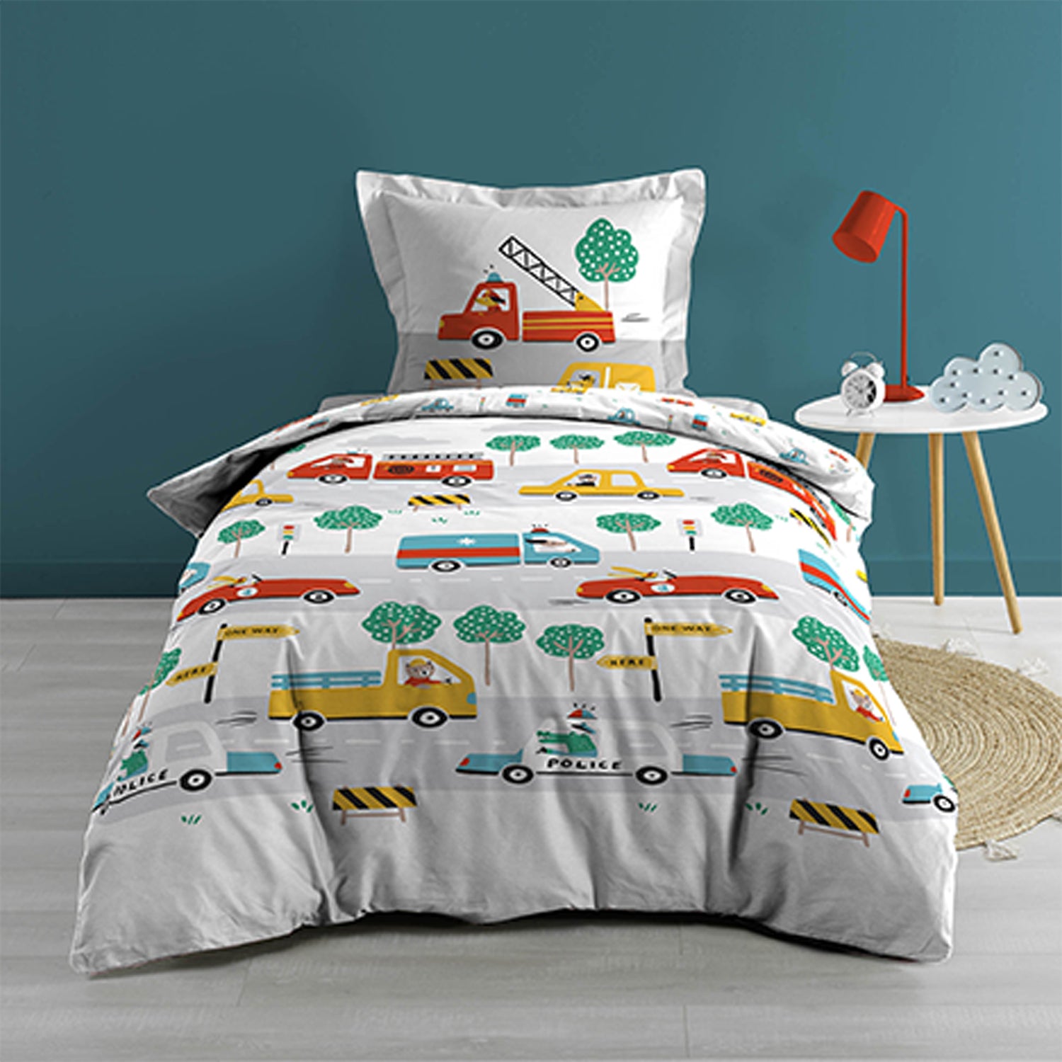 Jogo de Cama 2 Peças Estampado Carros