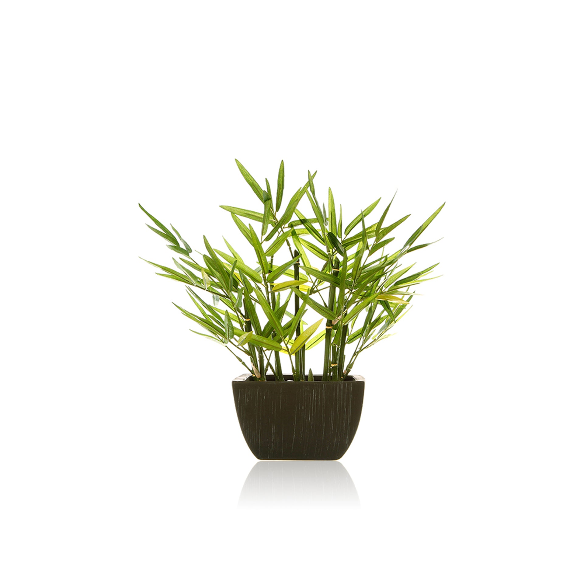 Vaso com Planta Bambu Artificial 35 cm