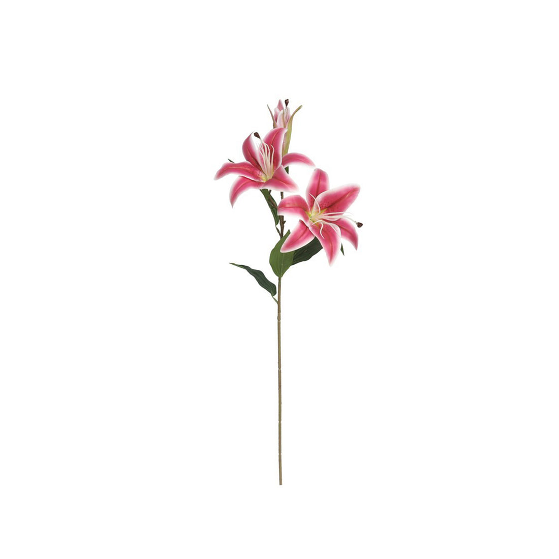 Flor Artificial Lírio Rosa 79 cm