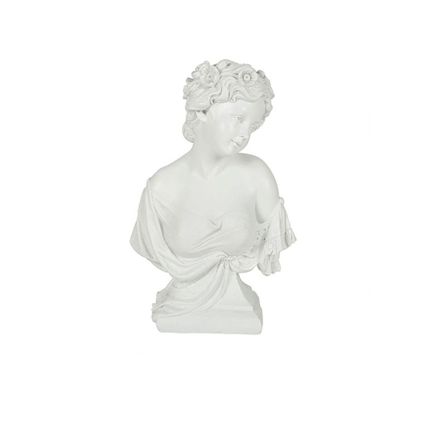 Busto Decorativo Mulher Branco