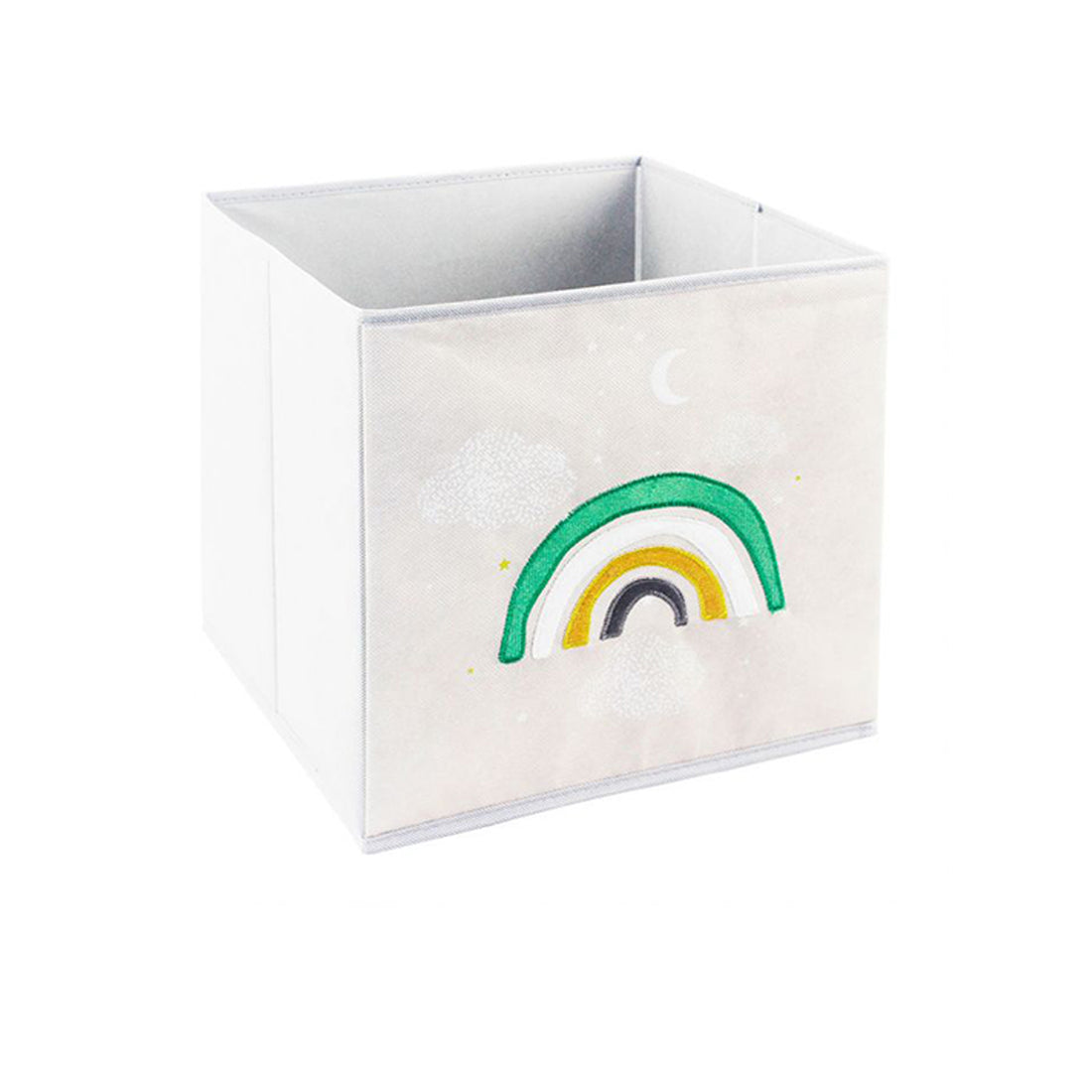 Cubo de Arrumação Infantil Arco-Íris Cinza