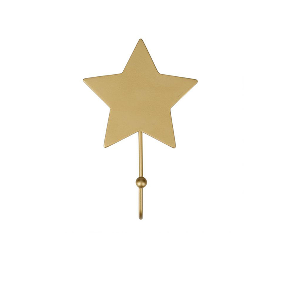 Gancho de Parede Infantil Madeira Estrela Dourada