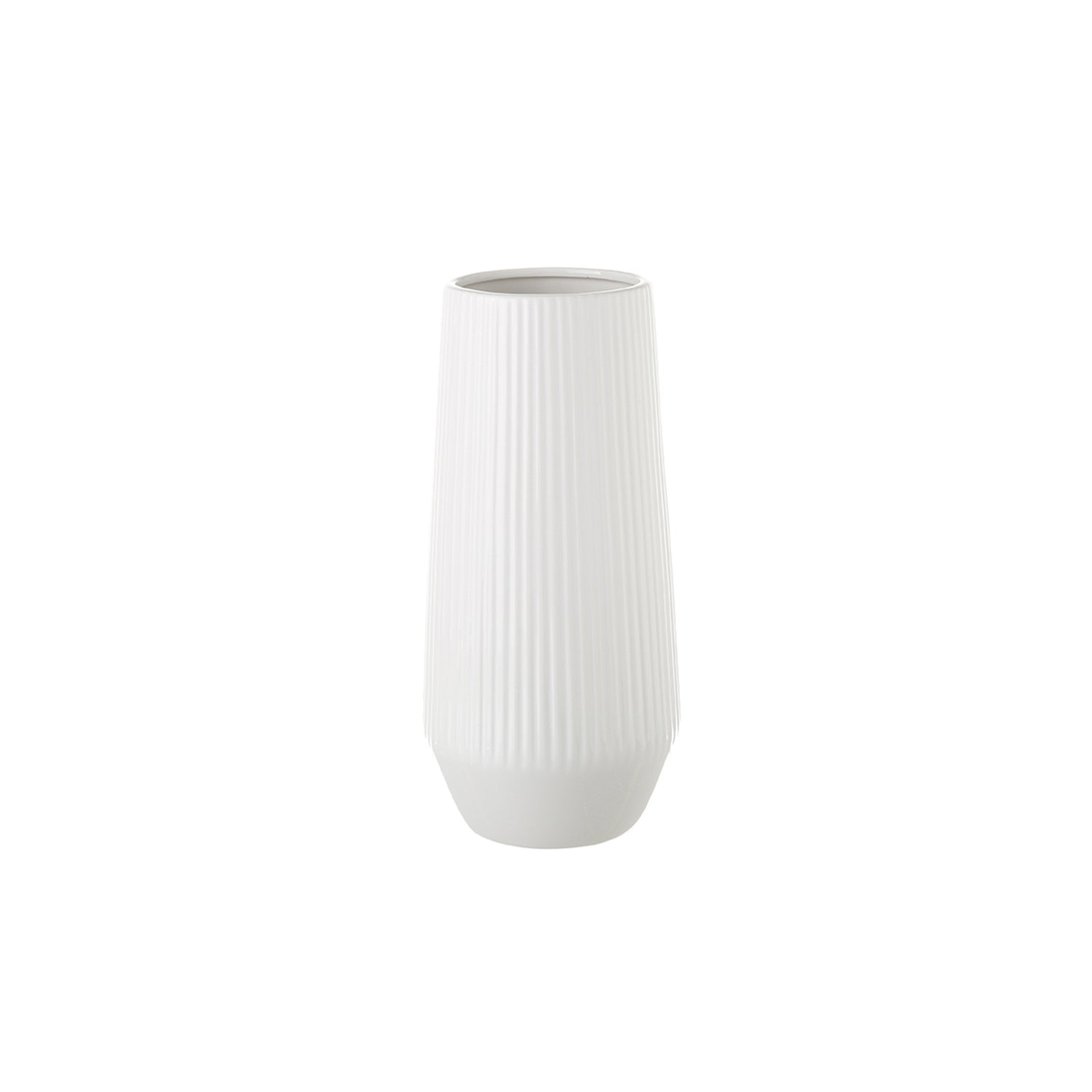 Vaso Cerâmica Branco 30 cm