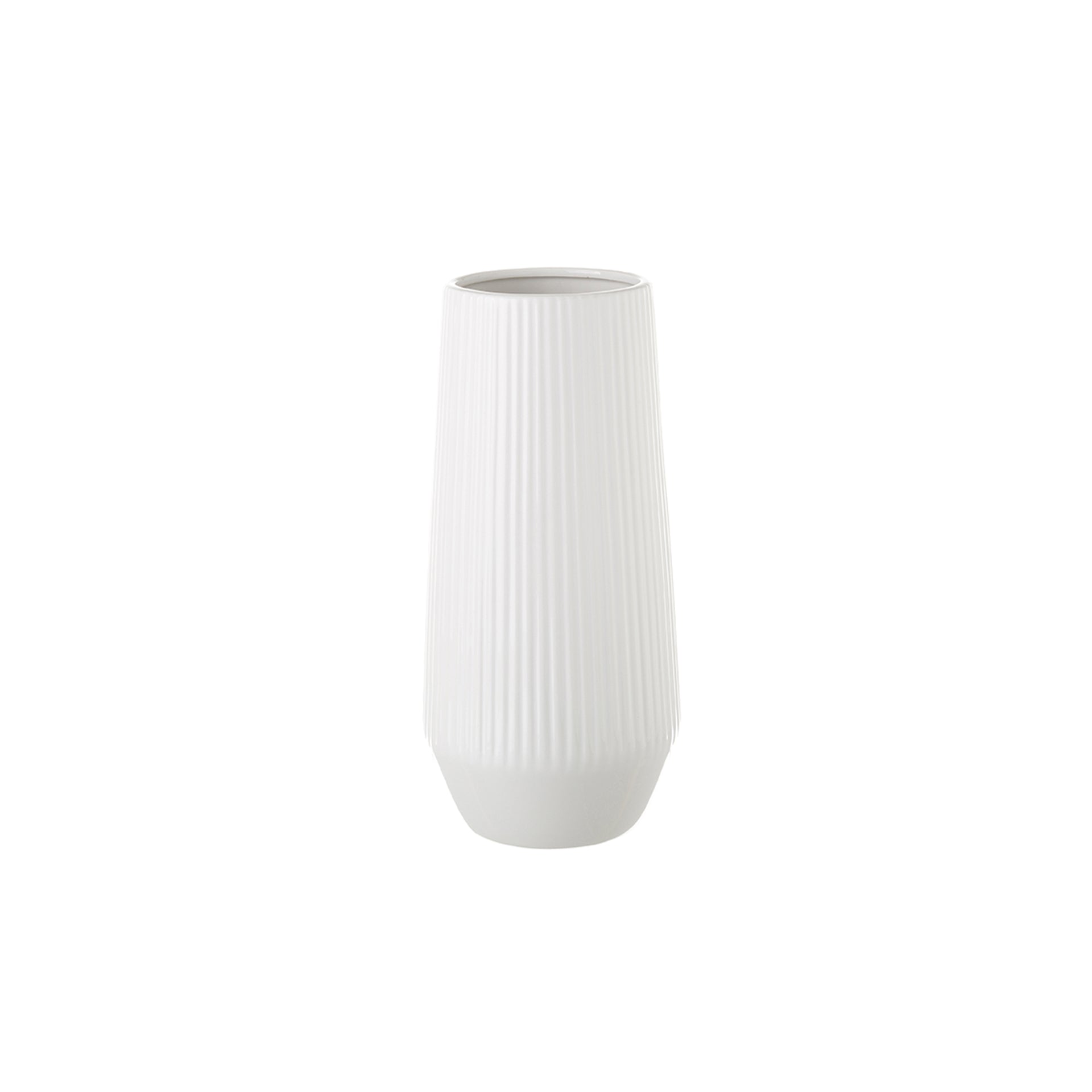 Vaso Cerâmica Branco 30 cm