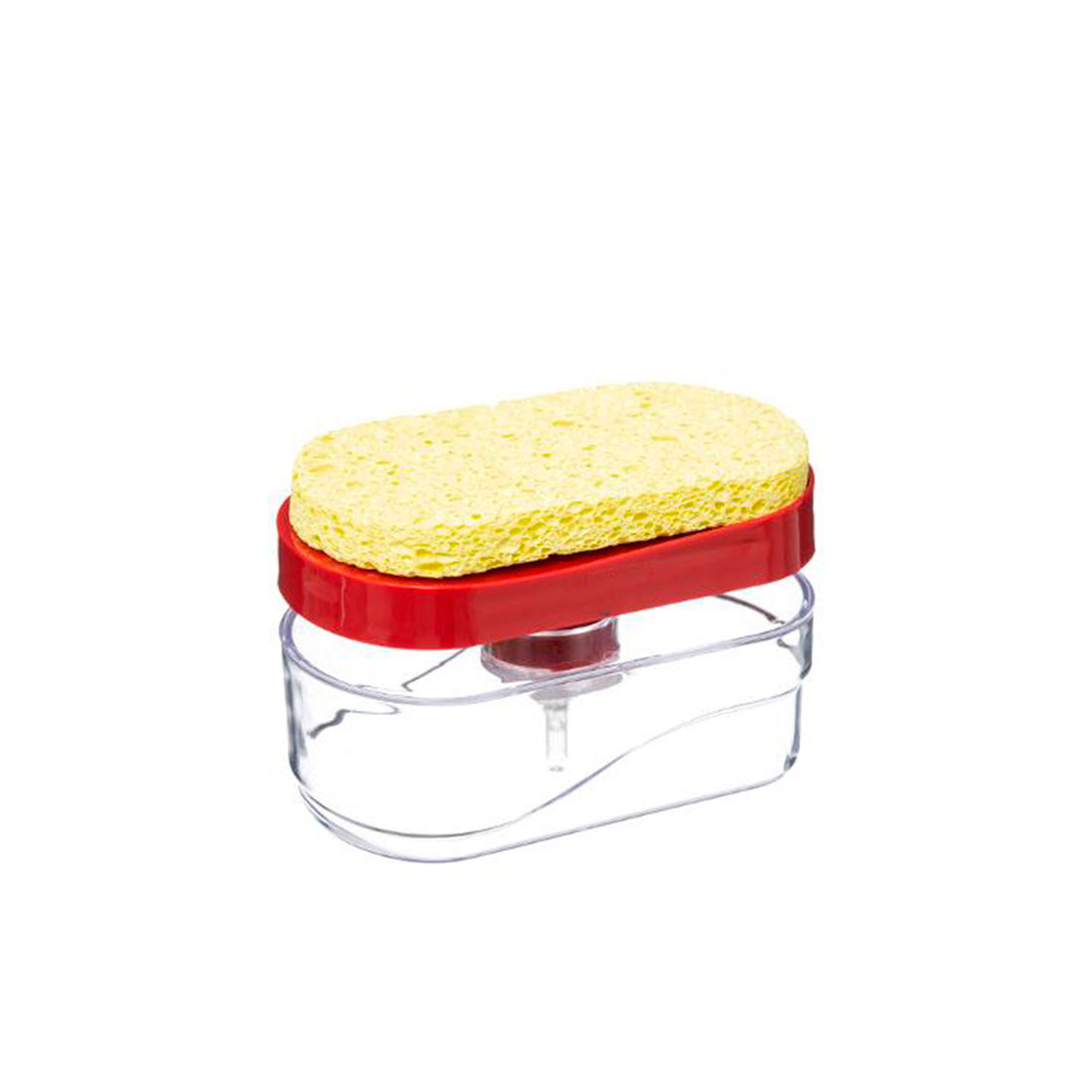 Dosificador Detergente Con Esponja Roja