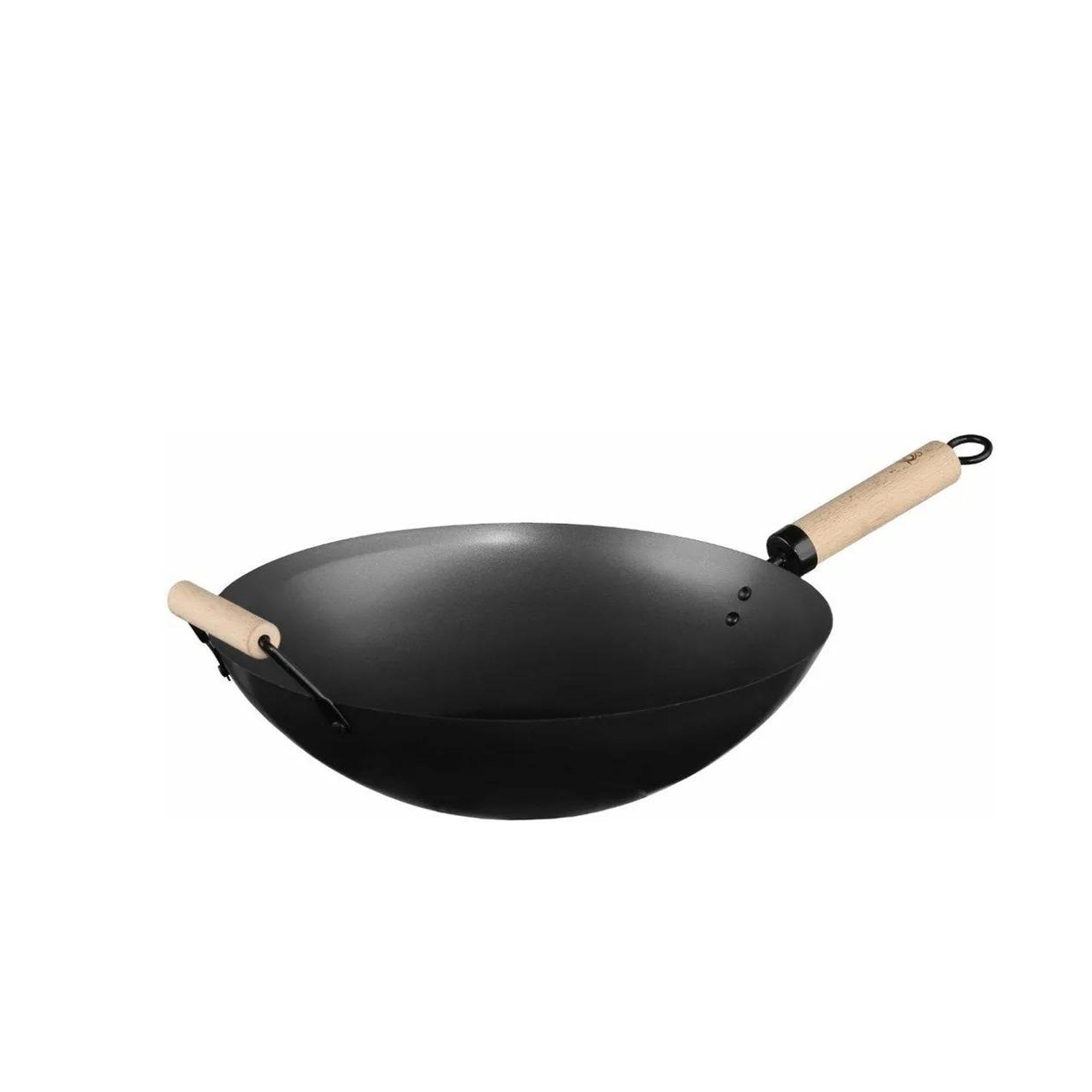 Wok com Cabo Madeira 35 cm