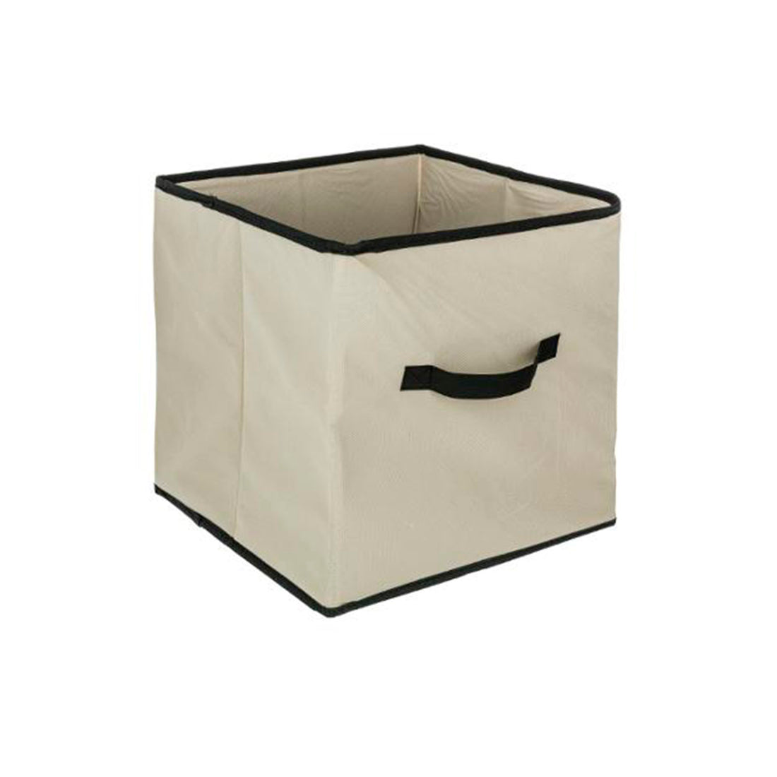 Cubo de almacenamiento beige